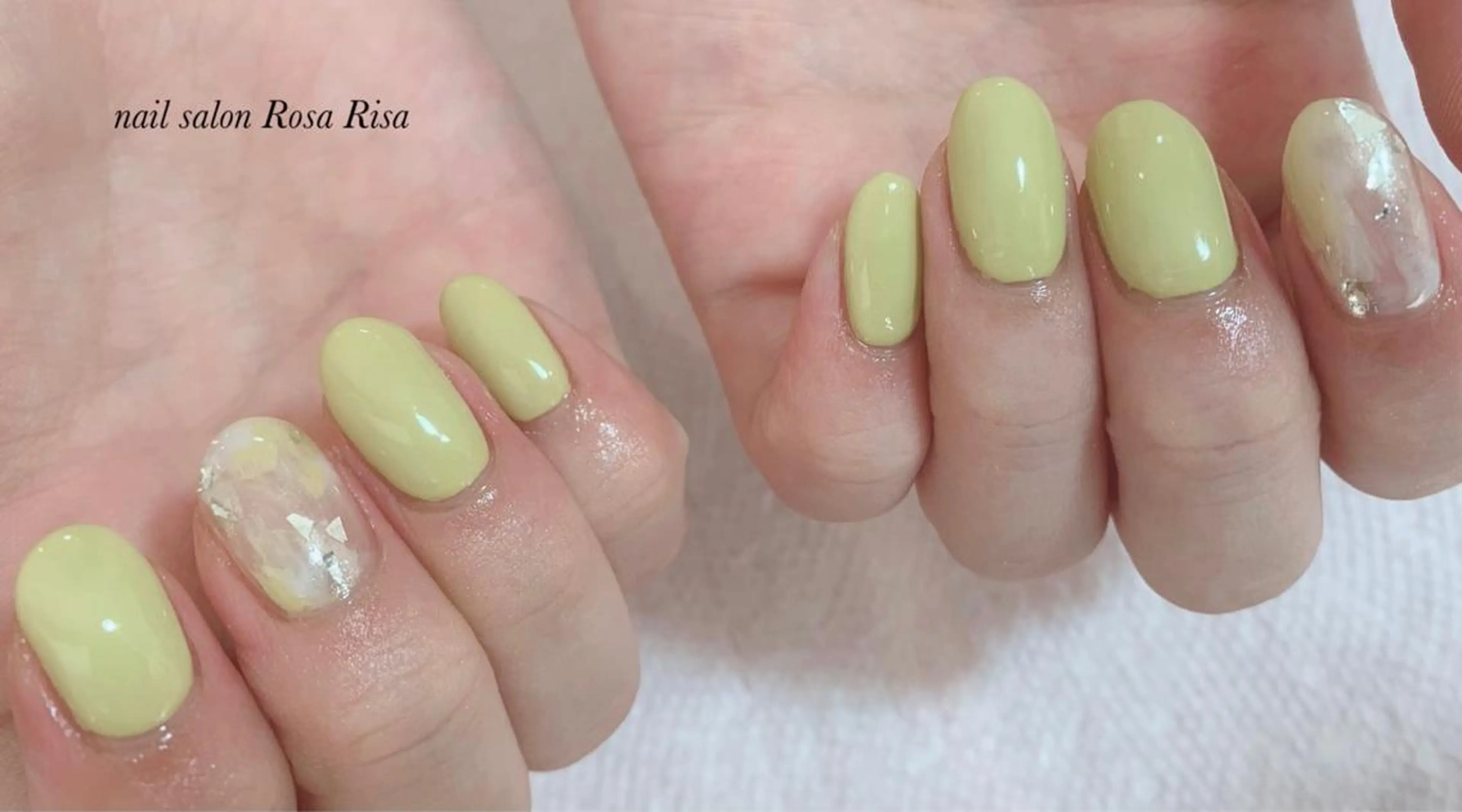 ショート ネイル ピスタチオネイル ネイルスタジオ シェイクユアハンズのネイルデザイン