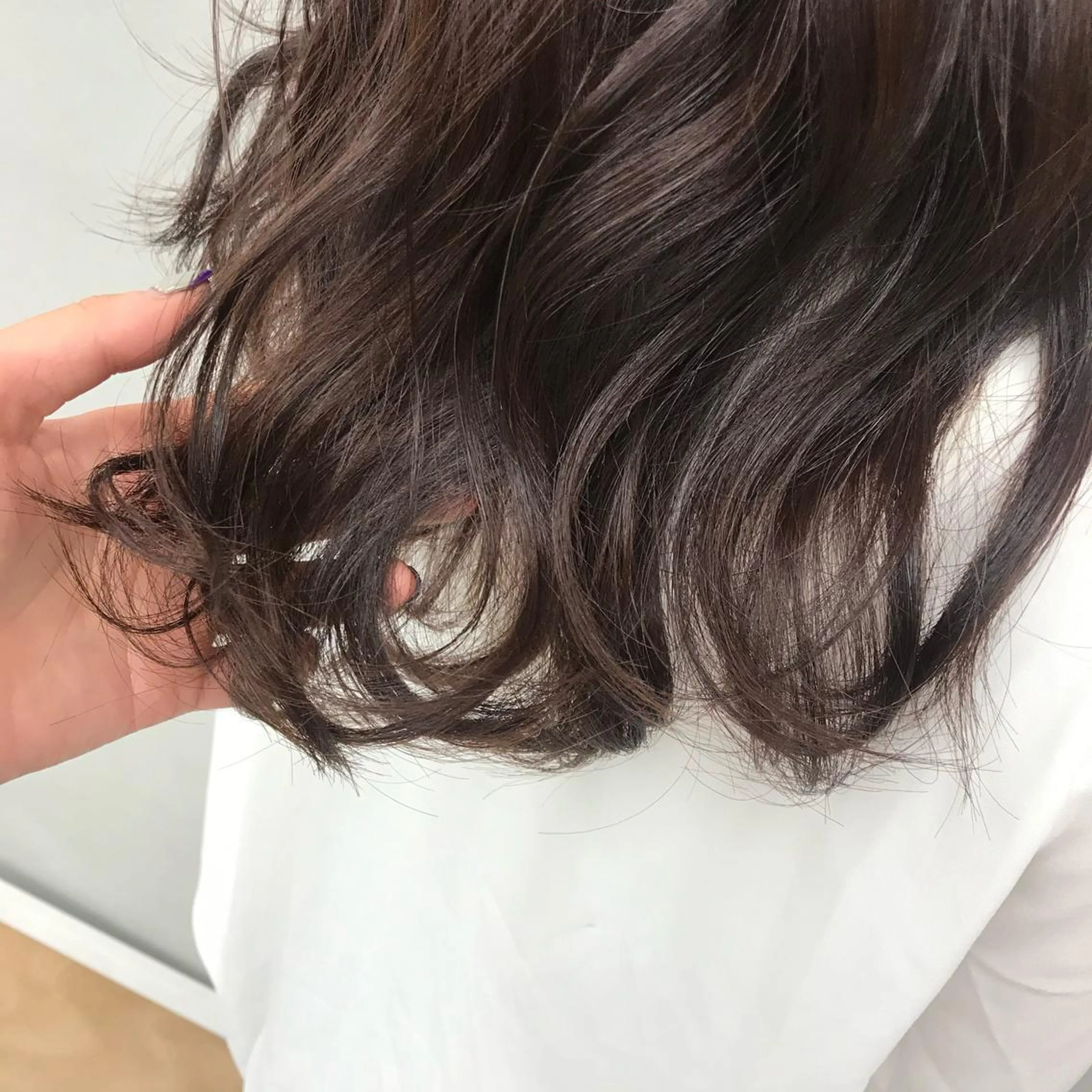 セミロング カラー ヘアアレンジ 平川 夏海のヘアスタイル