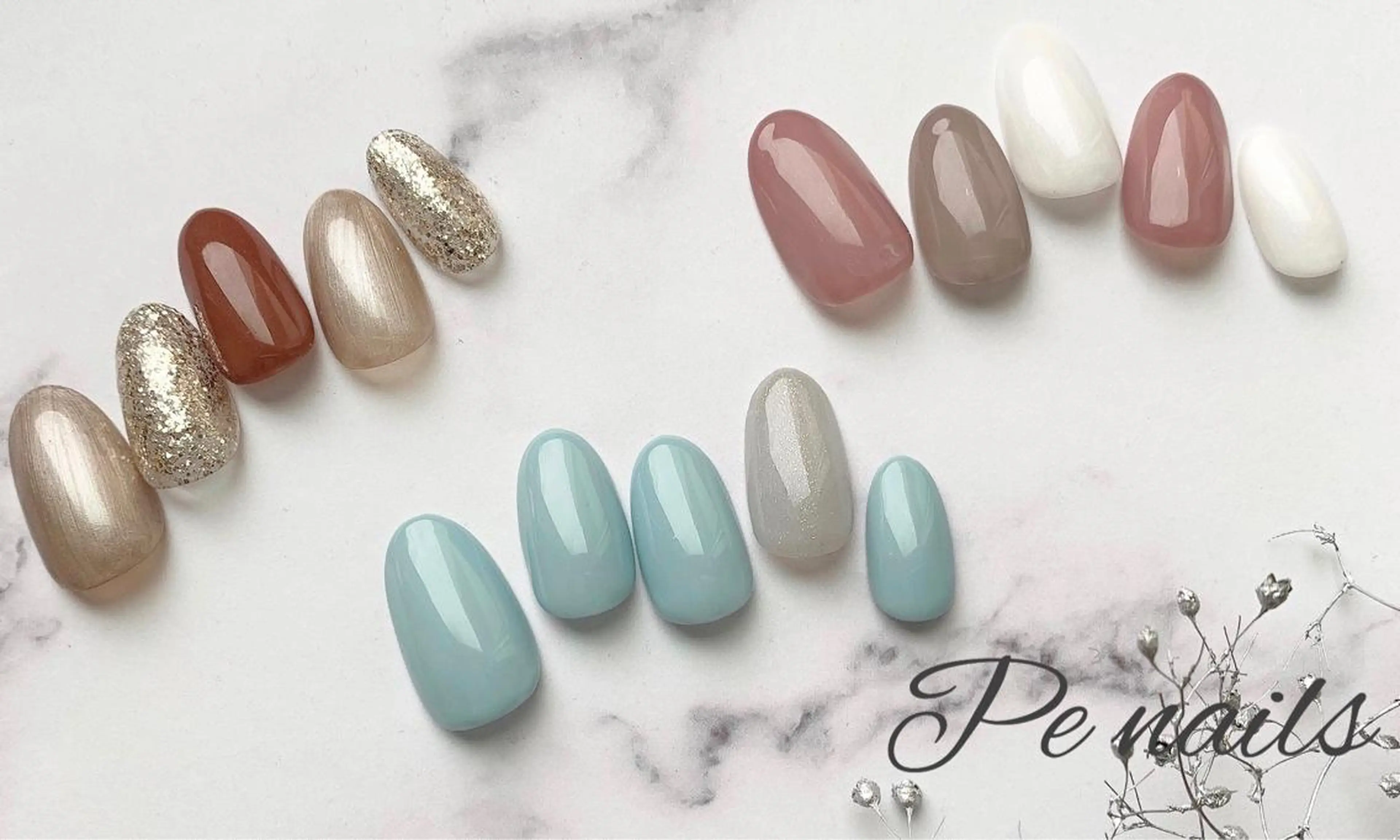 ネイル ハンドネイル 神戸駅ネイルサロン PE NAILSのネイルデザイン