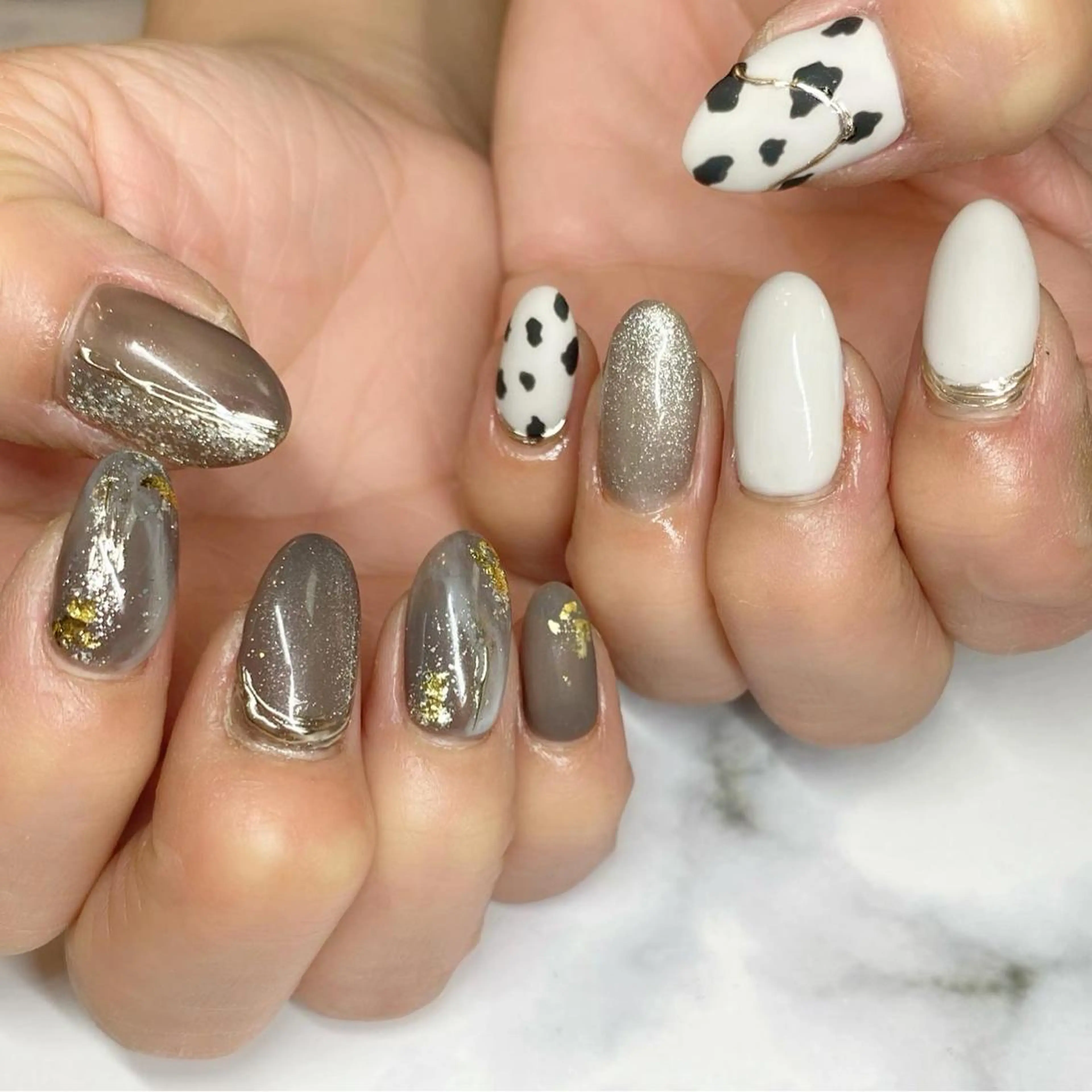 ネイル アニマル柄 ニュアンスネイル Nail ameria megu所属・ameria meguのネイルデザイン