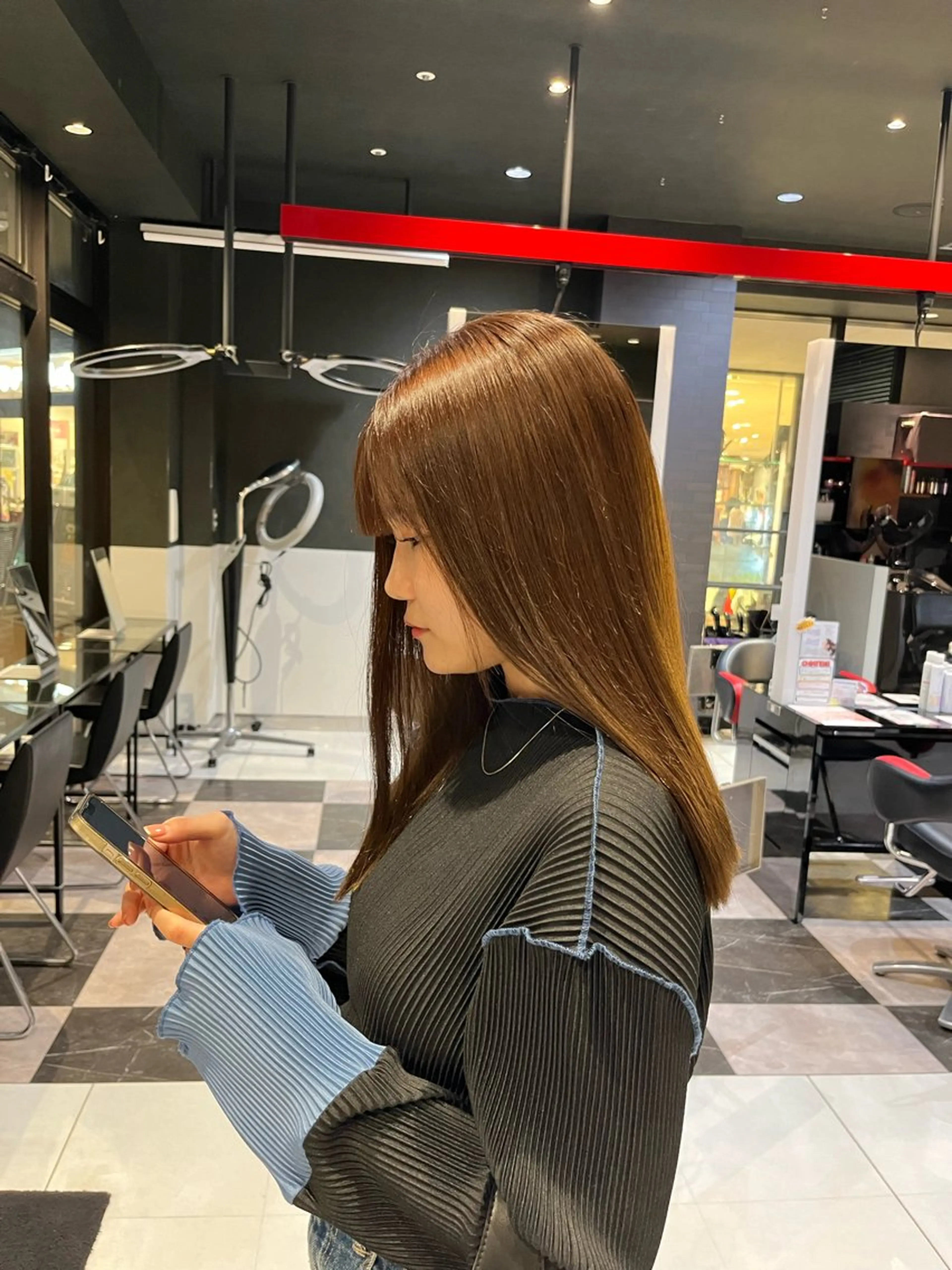 ロング カラー カット ヘアカラー ボブパーマ/レイヤー カット/KINAMIのヘアスタイル