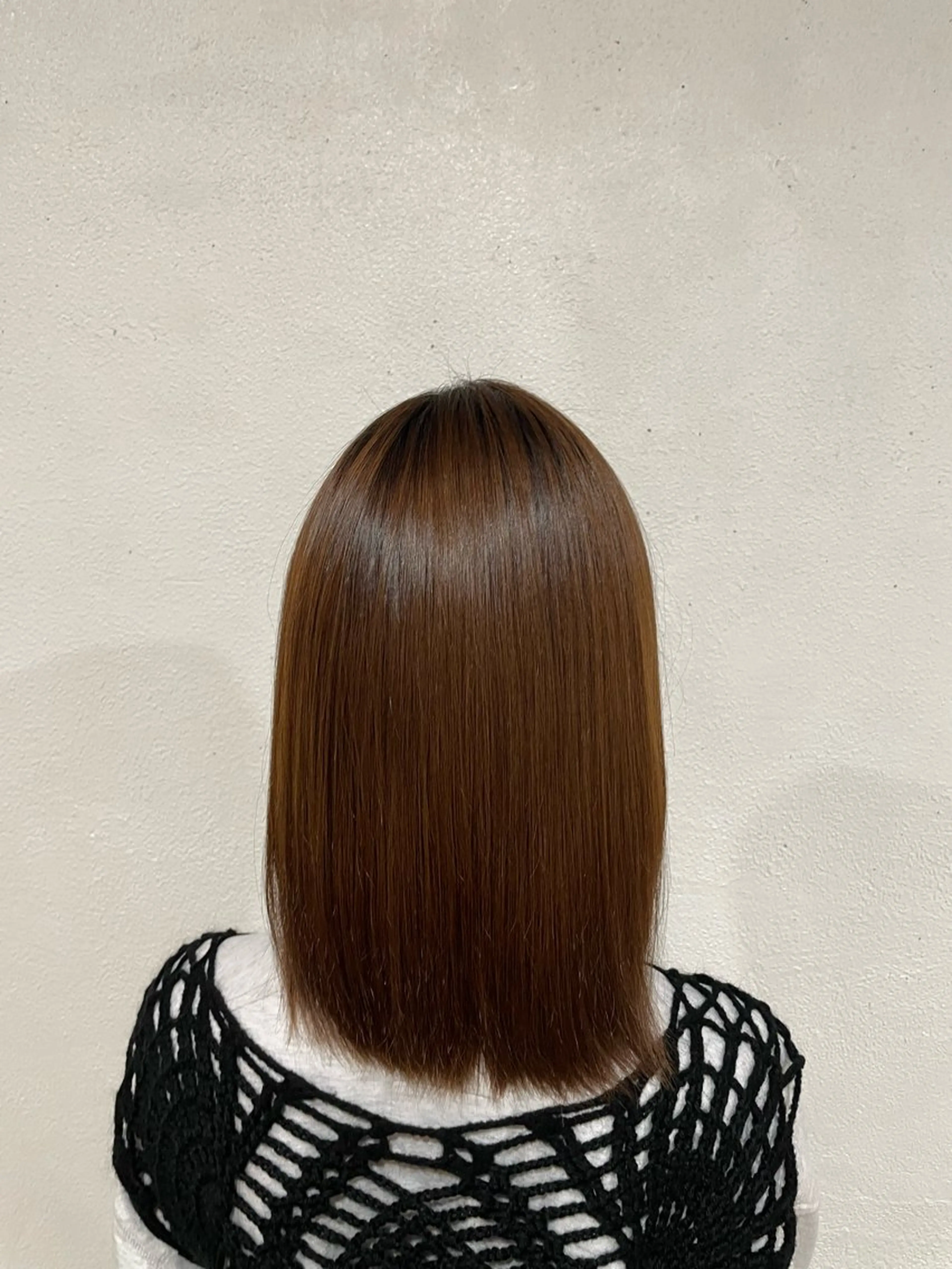 セミロング パーマ セミロングパーマ 髪質改善 縮毛矯正 ストレートパーマ 【お洒落パーマ】 Elme　肥塚康汰郎のヘアスタイル