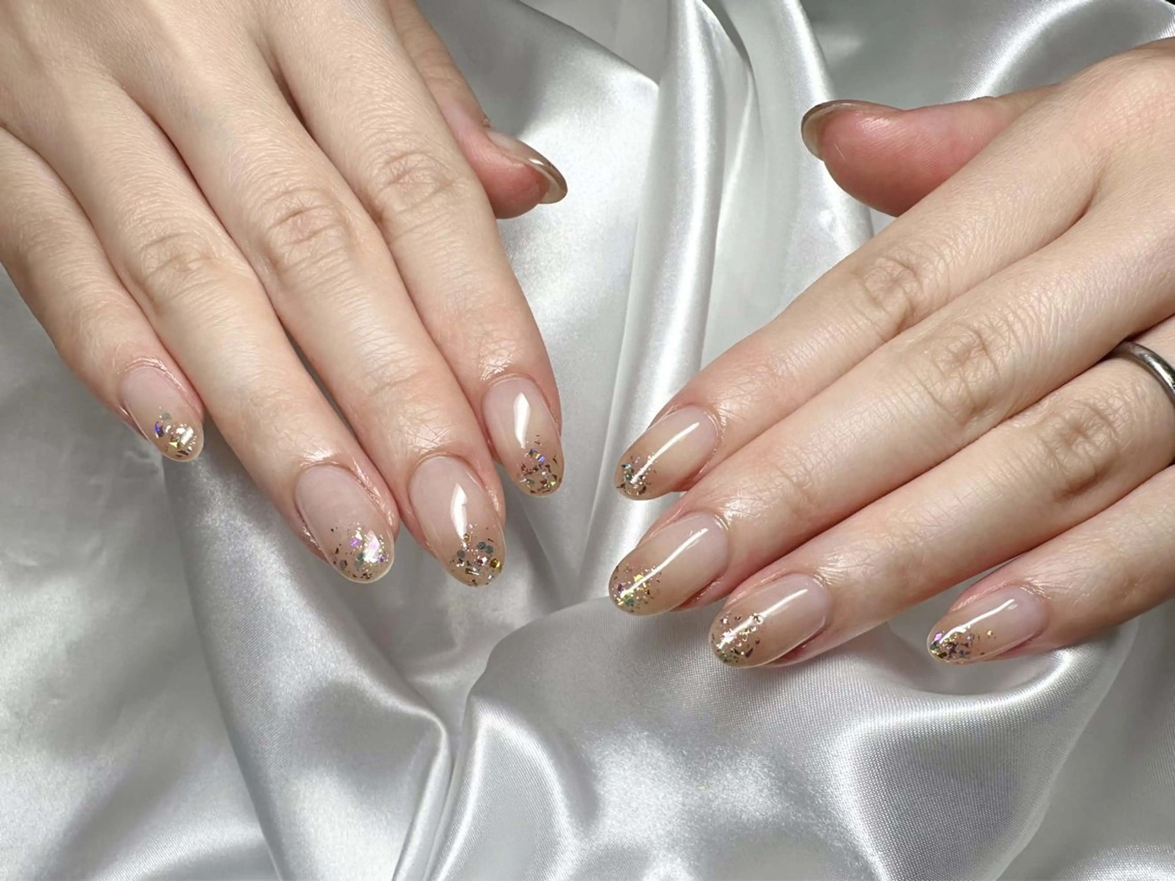 ネイル グラデーション ラメ(グリッター) ハンドネイル nu NANAのネイルデザイン