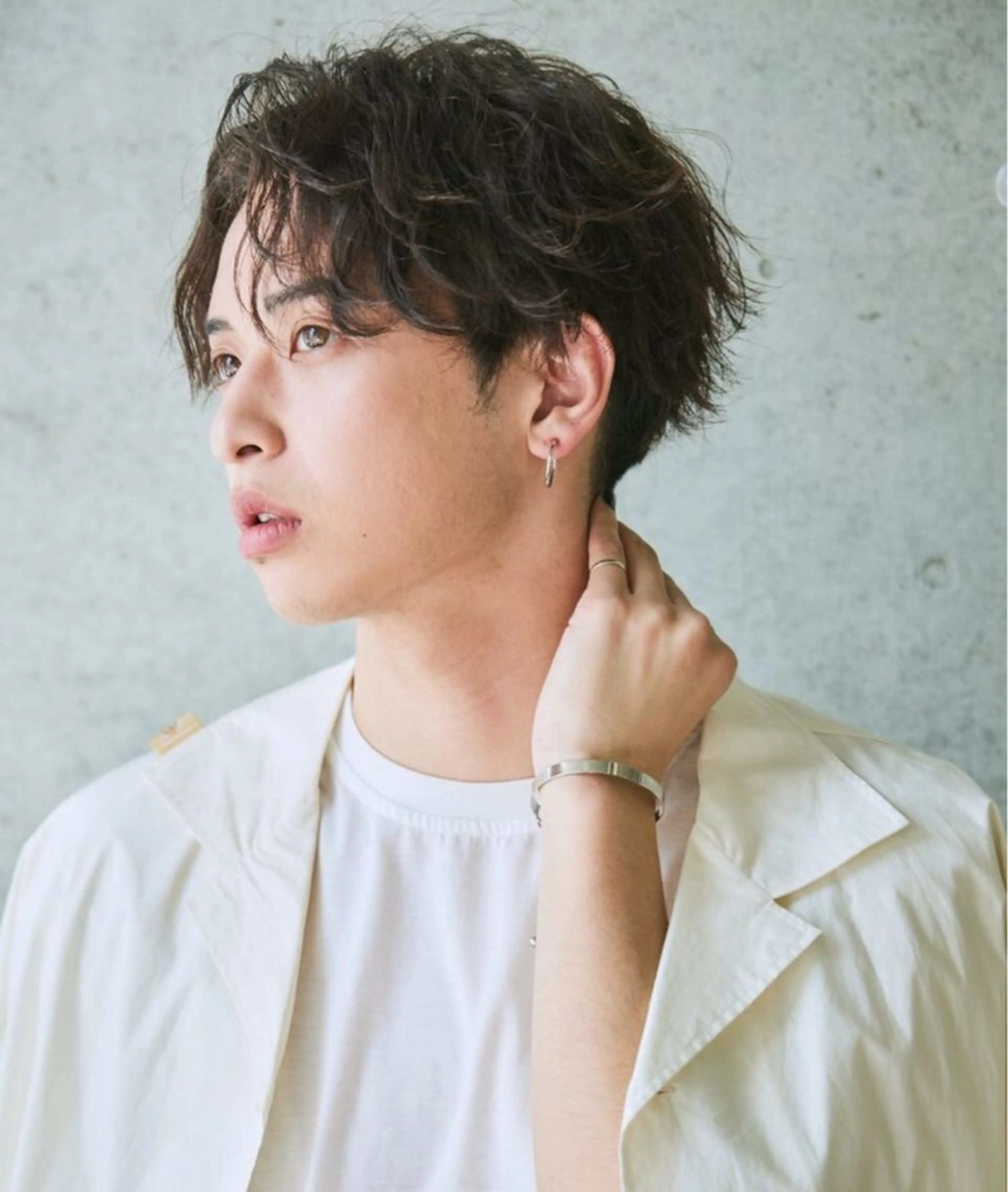 メンズ カット パーマ little  porto所属・透明感・艶感 小坂隼斗のヘアスタイル