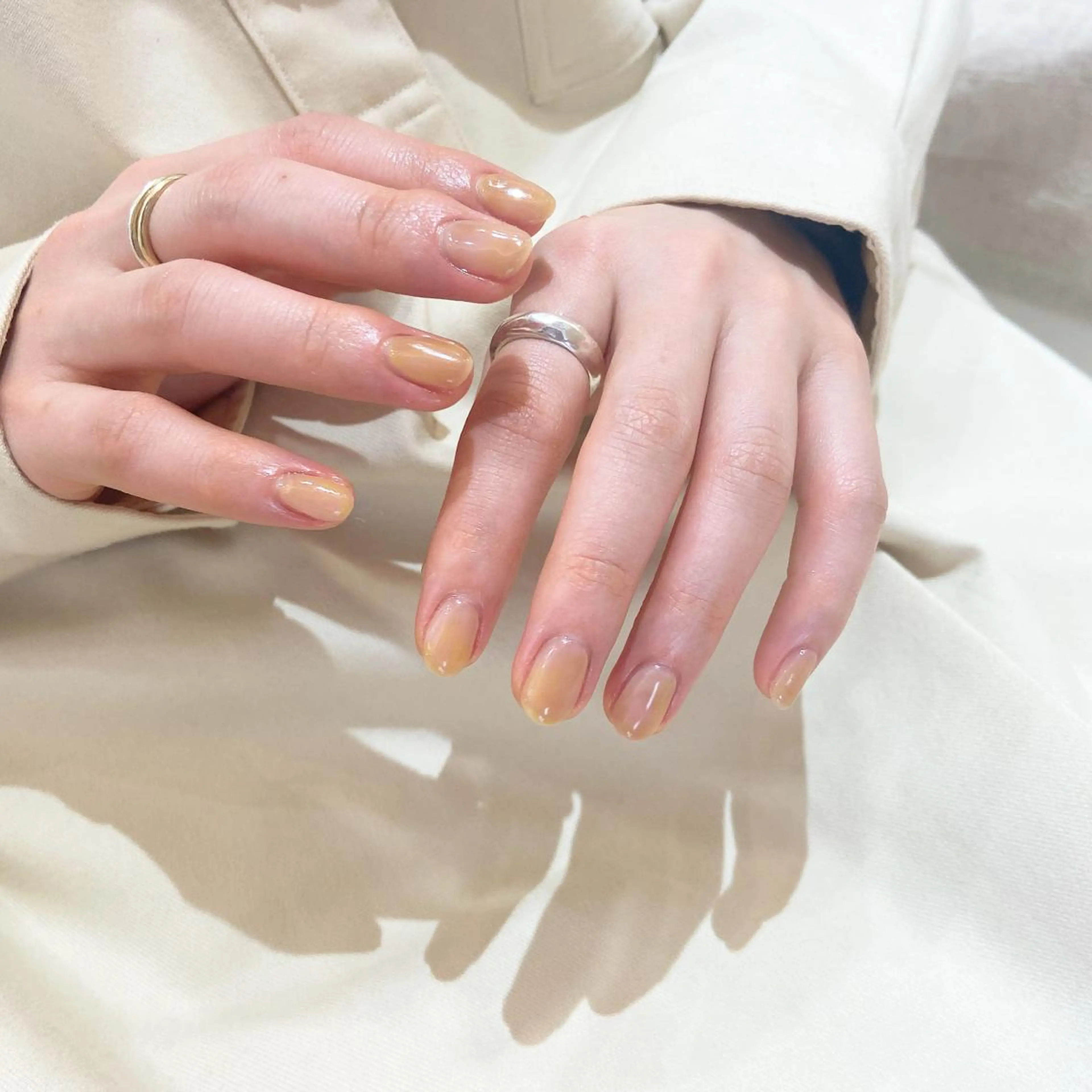 ネイル 大理石ネイル(マーブル) ニュアンスネイル 𝕄𝕚𝕪𝕦🤍 自由が丘⌇パラジェルのネイルデザイン