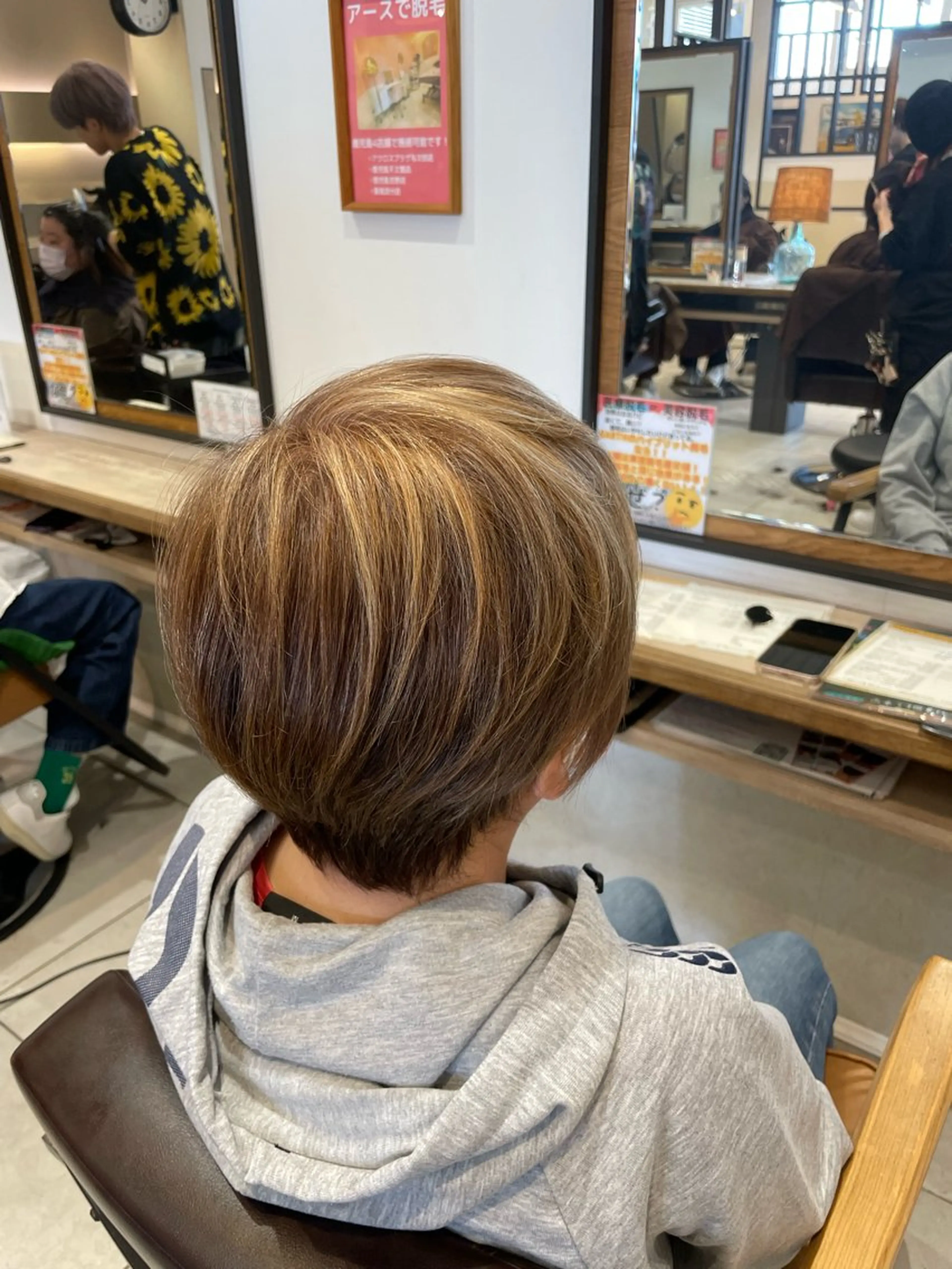 cut＋highlights color＋treatmentの写真
