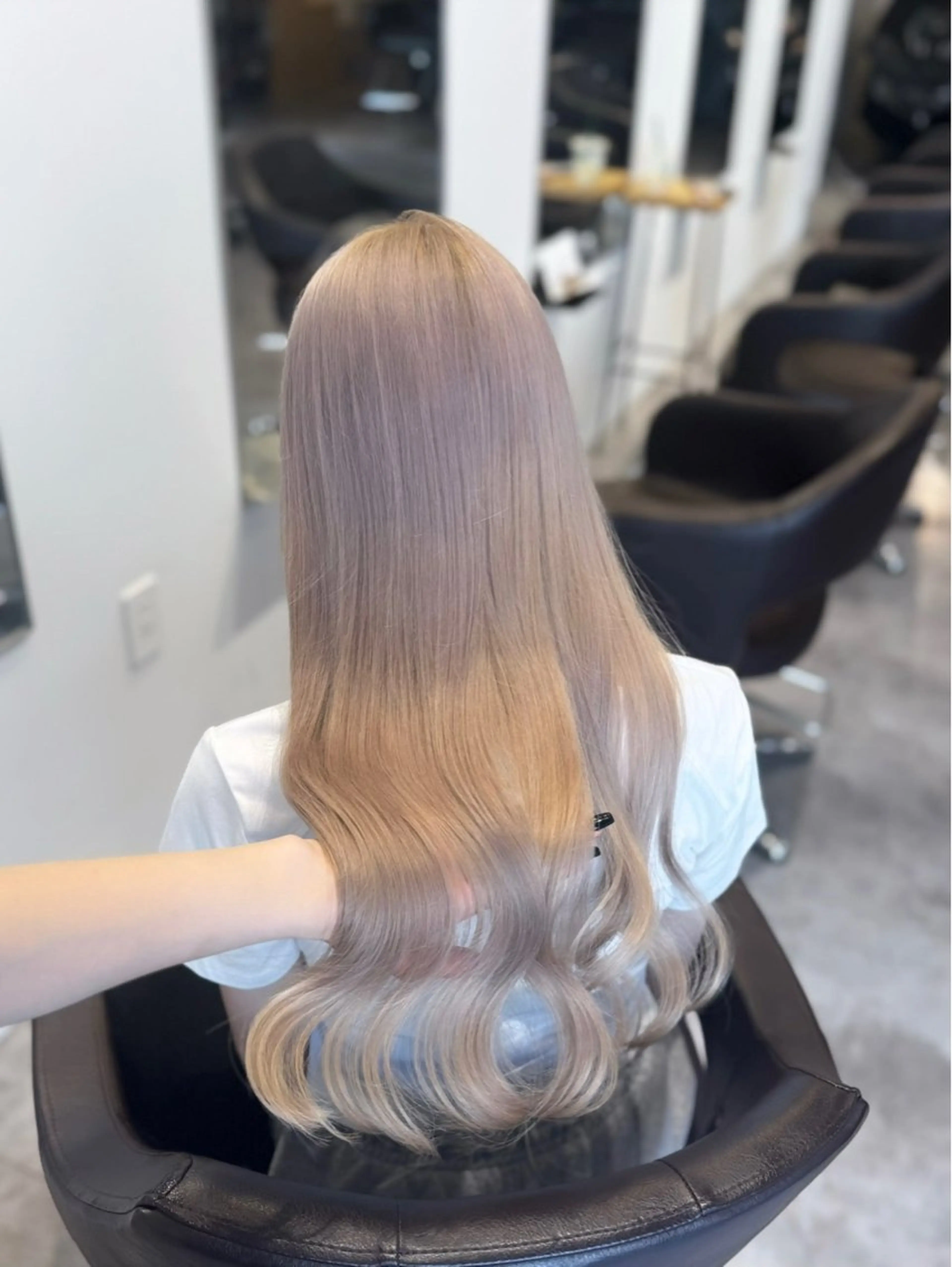 ロング 縮毛矯正 SEA所属・艶髪カラー✨ misaki .のヘアスタイル