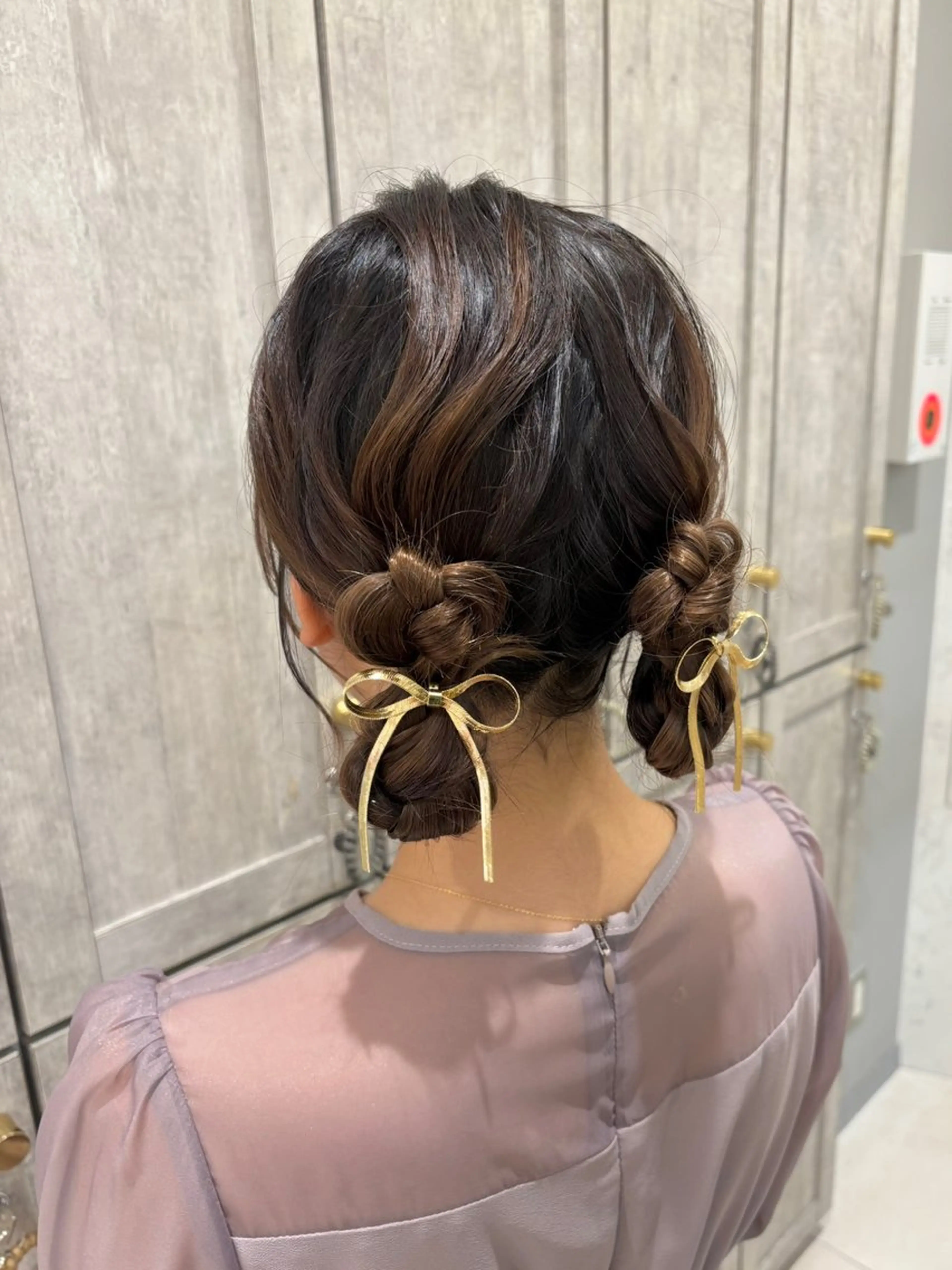 【結婚式や前撮り、イベント前に◎】ヘアセット🎀土日祝日、早朝もご相談くださいの写真
