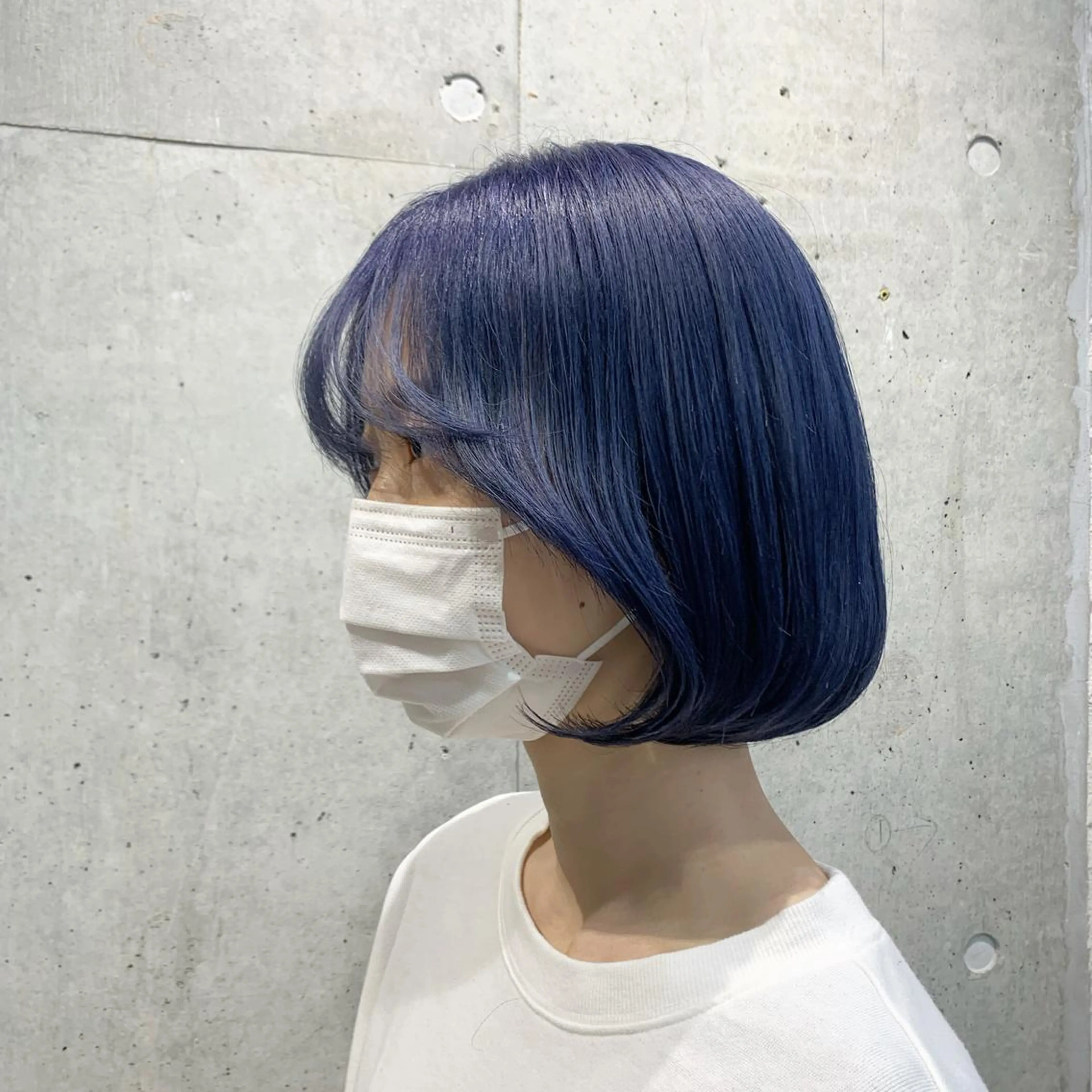 ミディアム カラー アッシュ アッシュグレー アッシュグレージュ バレイヤージュ ミストバング 韓国ヘア 🦋KIRA🦋のヘアスタイル