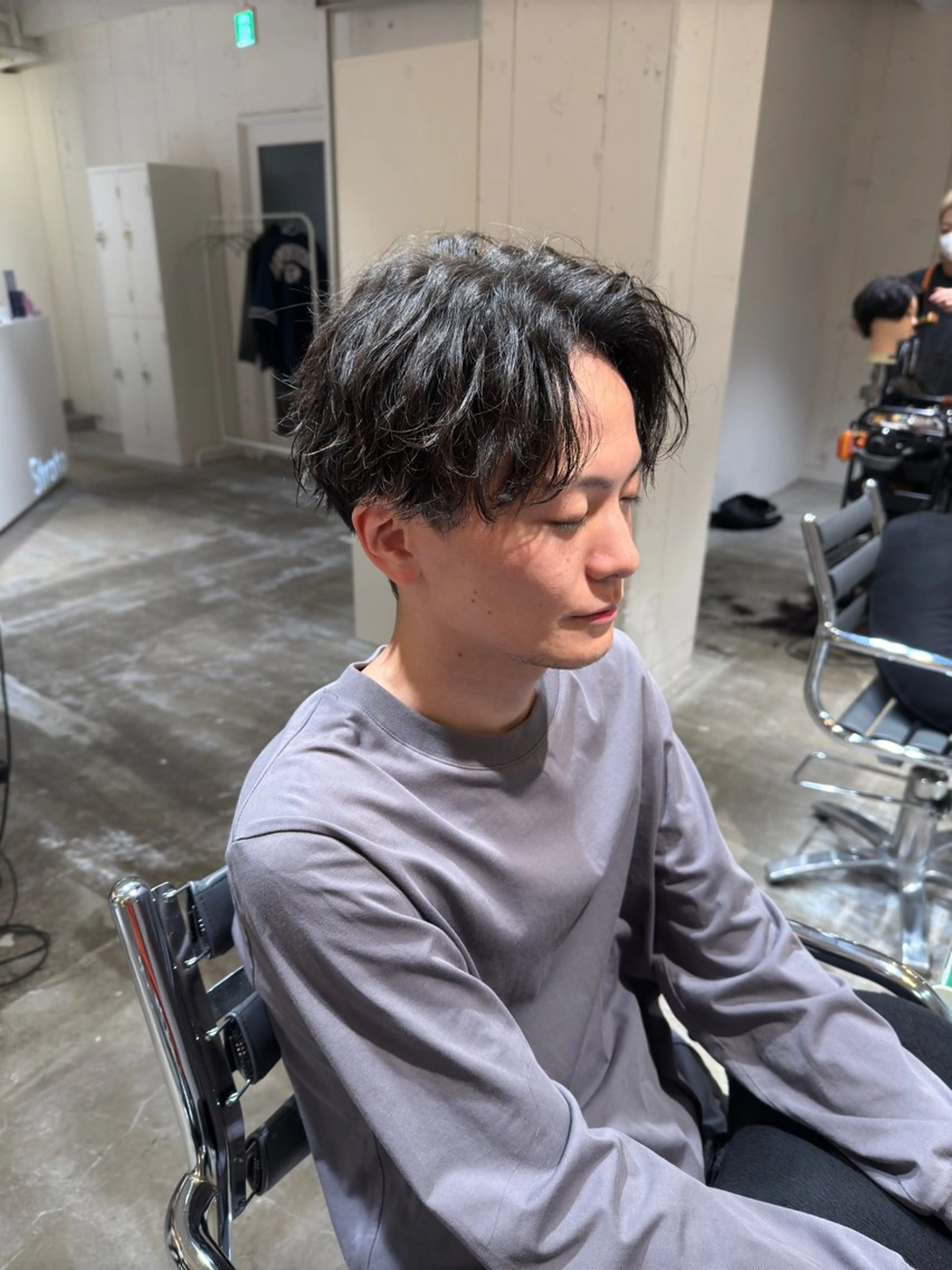 メンズ センターパート Strata  by mario所属・新城 駿之介のヘアスタイル