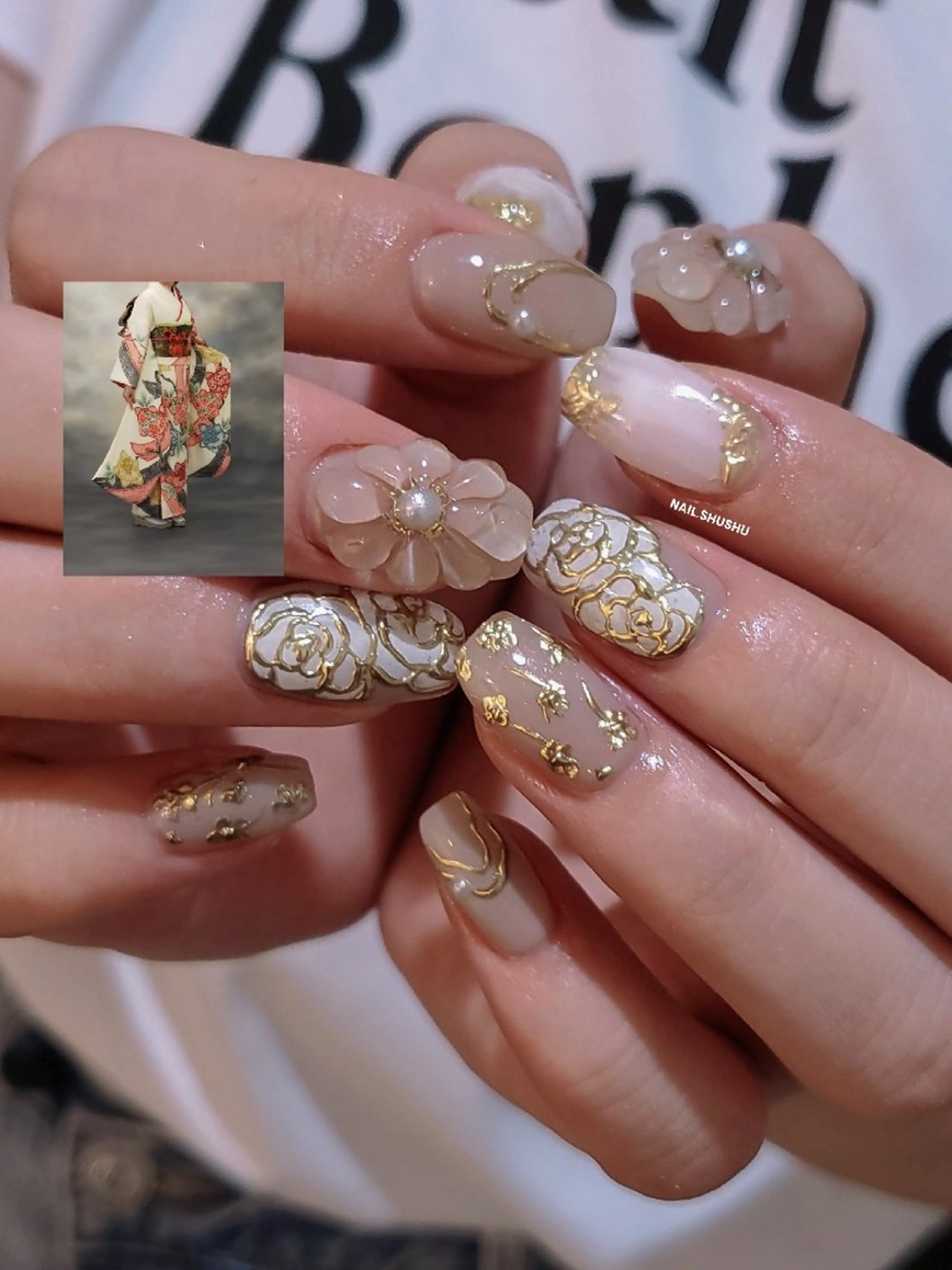 ネイル 3dパーツ/流行り 👧shushu❤️のネイルデザイン