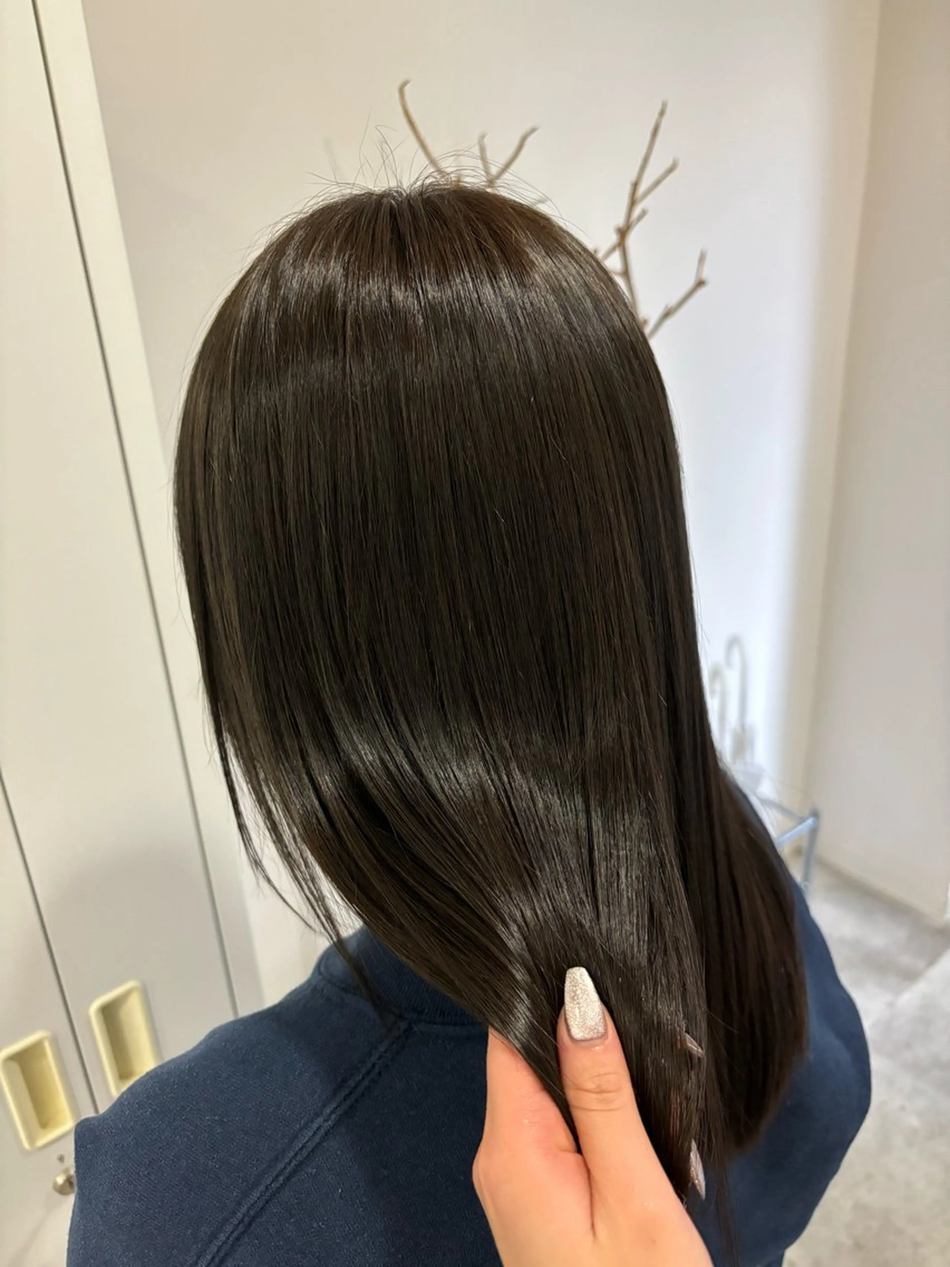 セミロング 縮毛矯正 トリートメント CHAINON×FeM#所属・名駅/sHiHo/透 明感カラー✨🎀/のヘアスタイル