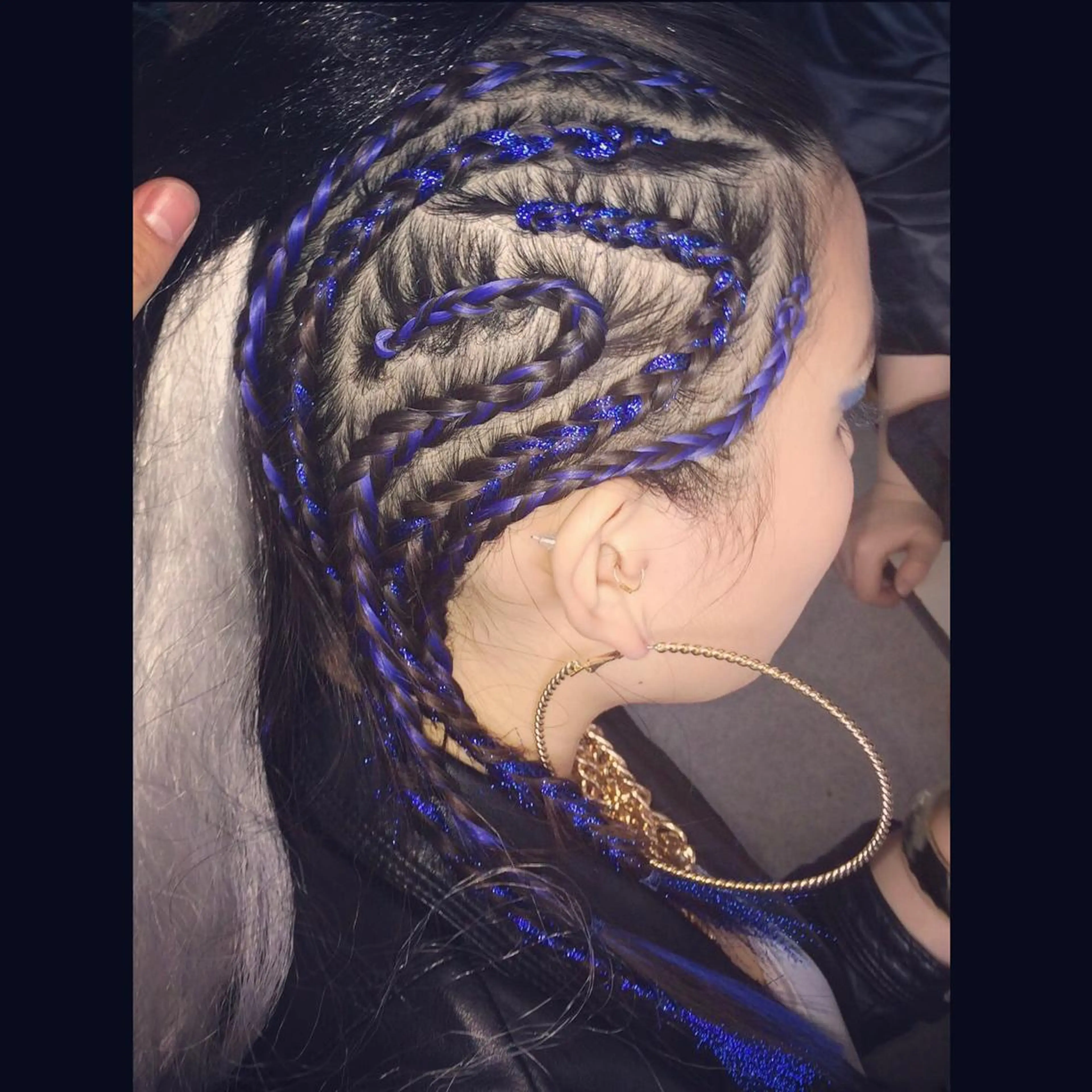 セミロング ヘアアレンジ エクステ haco+所属・🌈派手髪エクステ ブレイズ🌈ひろとのヘアスタイル