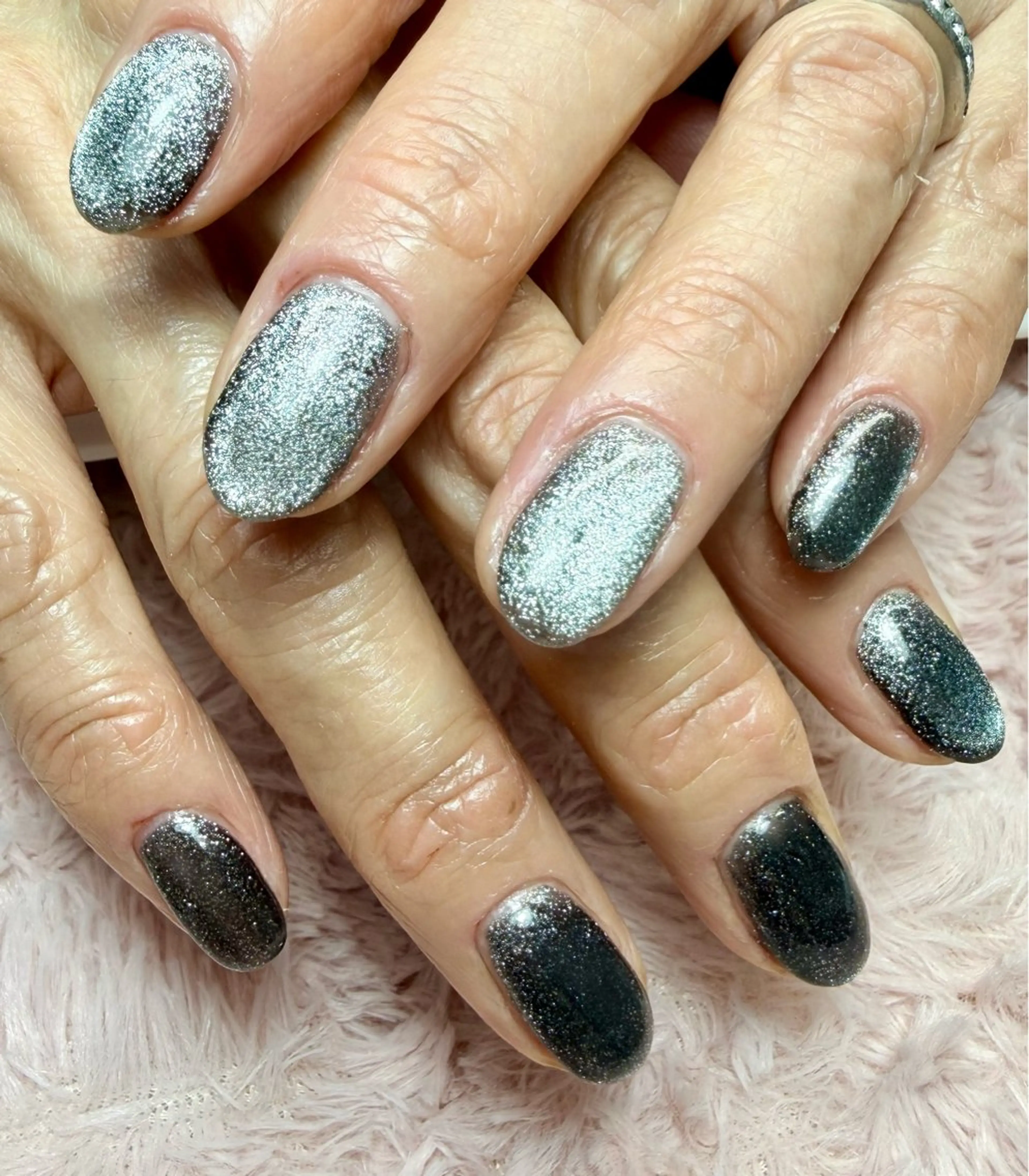 ネイル アートネイル チークネイル フラッシュネイル フラッシュマグ フレンチネイル M.N_ nailのネイルデザイン