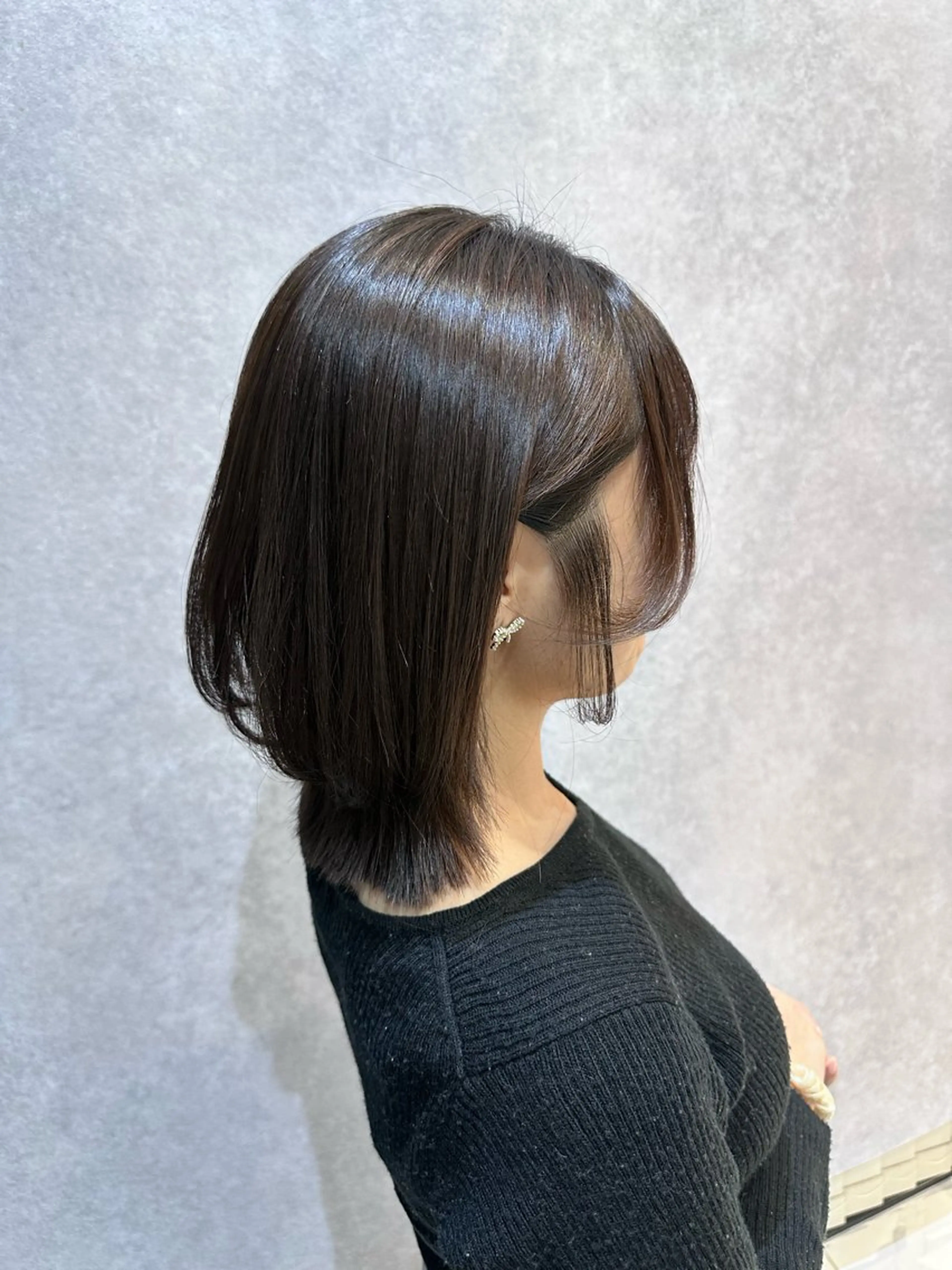 ミディアム カラー カット ヘアカラー トリートメント 🔸縮毛矯正/髪質 改善カラー石崎🔸のヘアスタイル