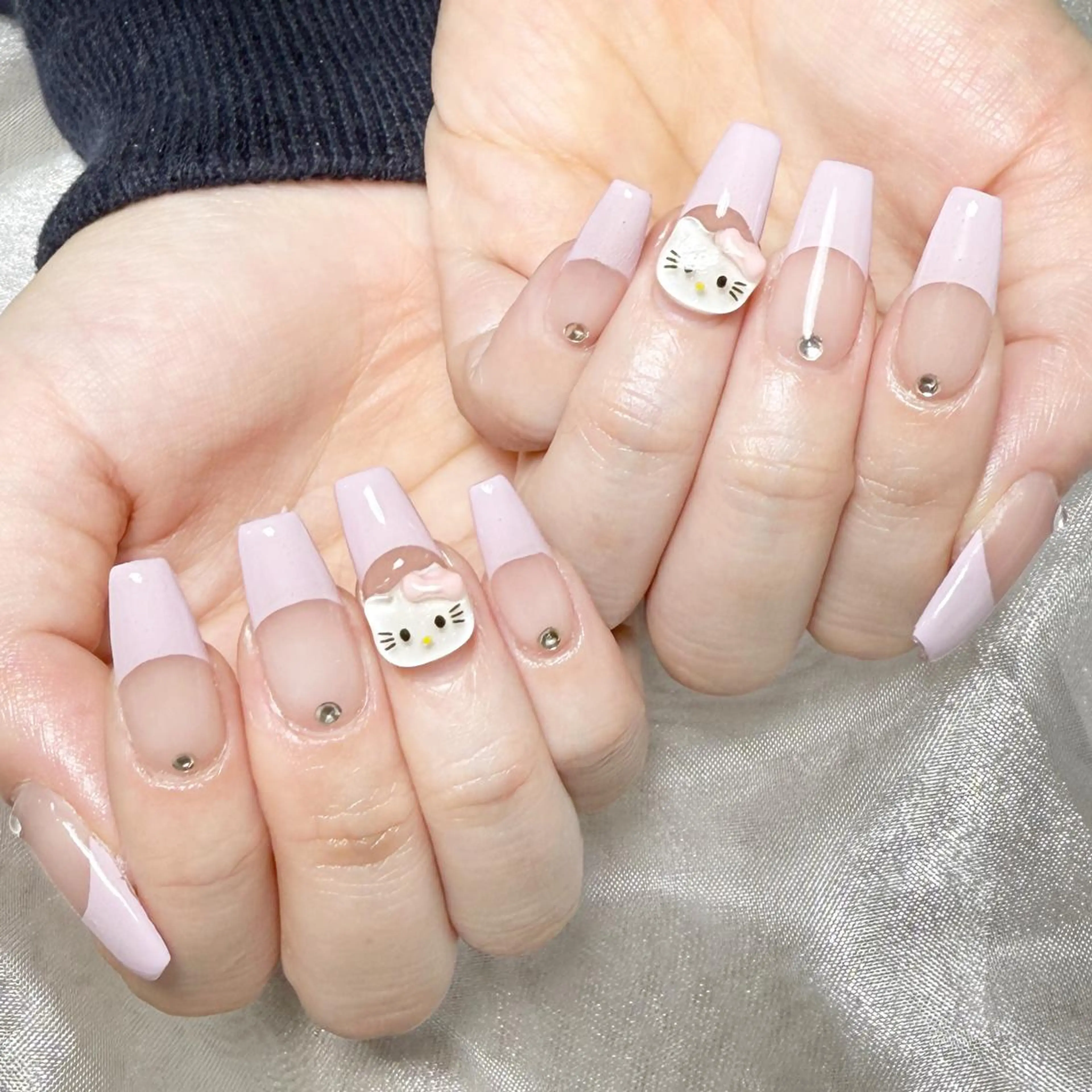 メンズ ネイル フレンチネイル ハンドネイル NAILサロン 木にいるのネイルデザイン