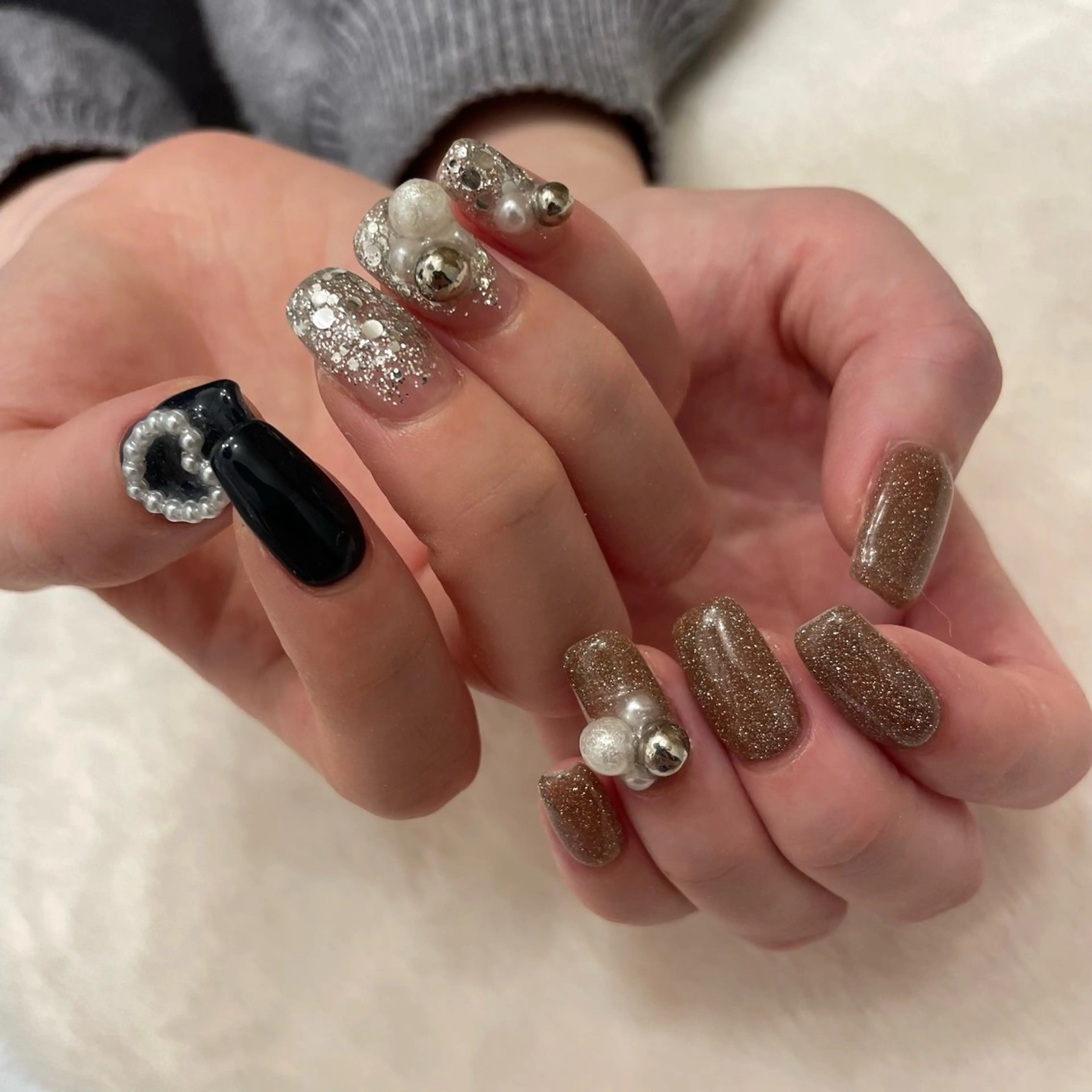 ネイル ハンドネイル Sea  nail by emaのネイルデザイン