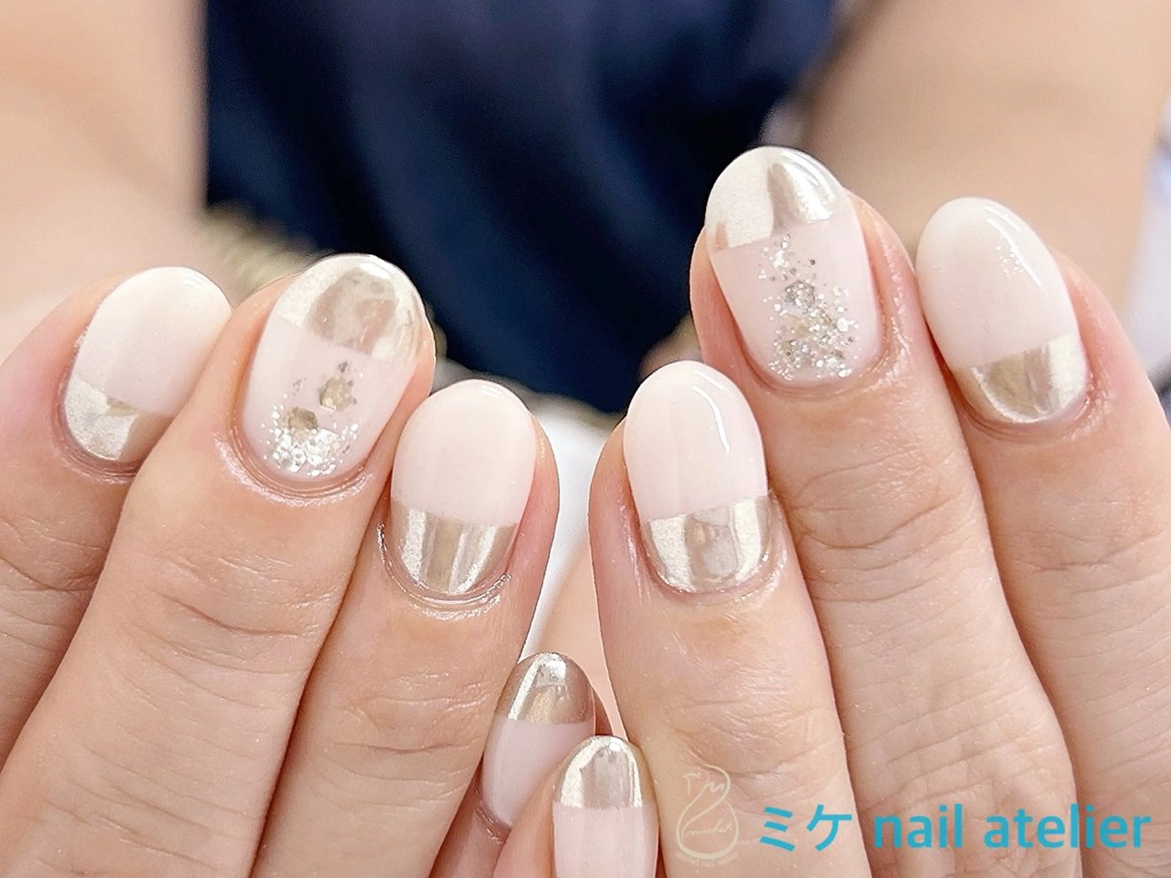 ネイル アートネイル ジェルネイル キラキラネイル ミラーネイル オフィスネイル ハンドネイル h. rikaのネイルデザイン