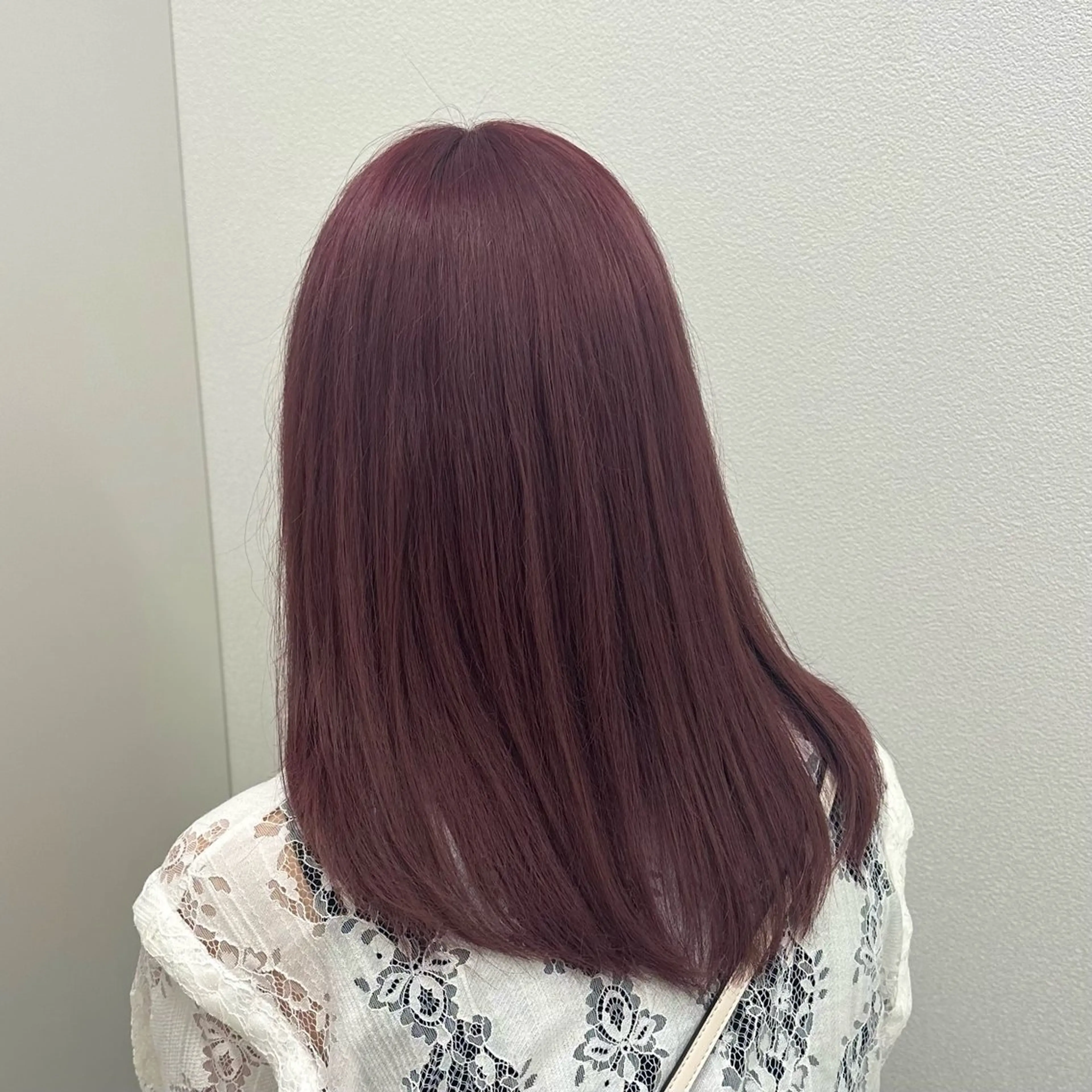 セミロング カラー ヘアカラー トリートメント ヘッドスパ ヘアセット ガーリーstyle ❤︎misaki🏹のヘアスタイル