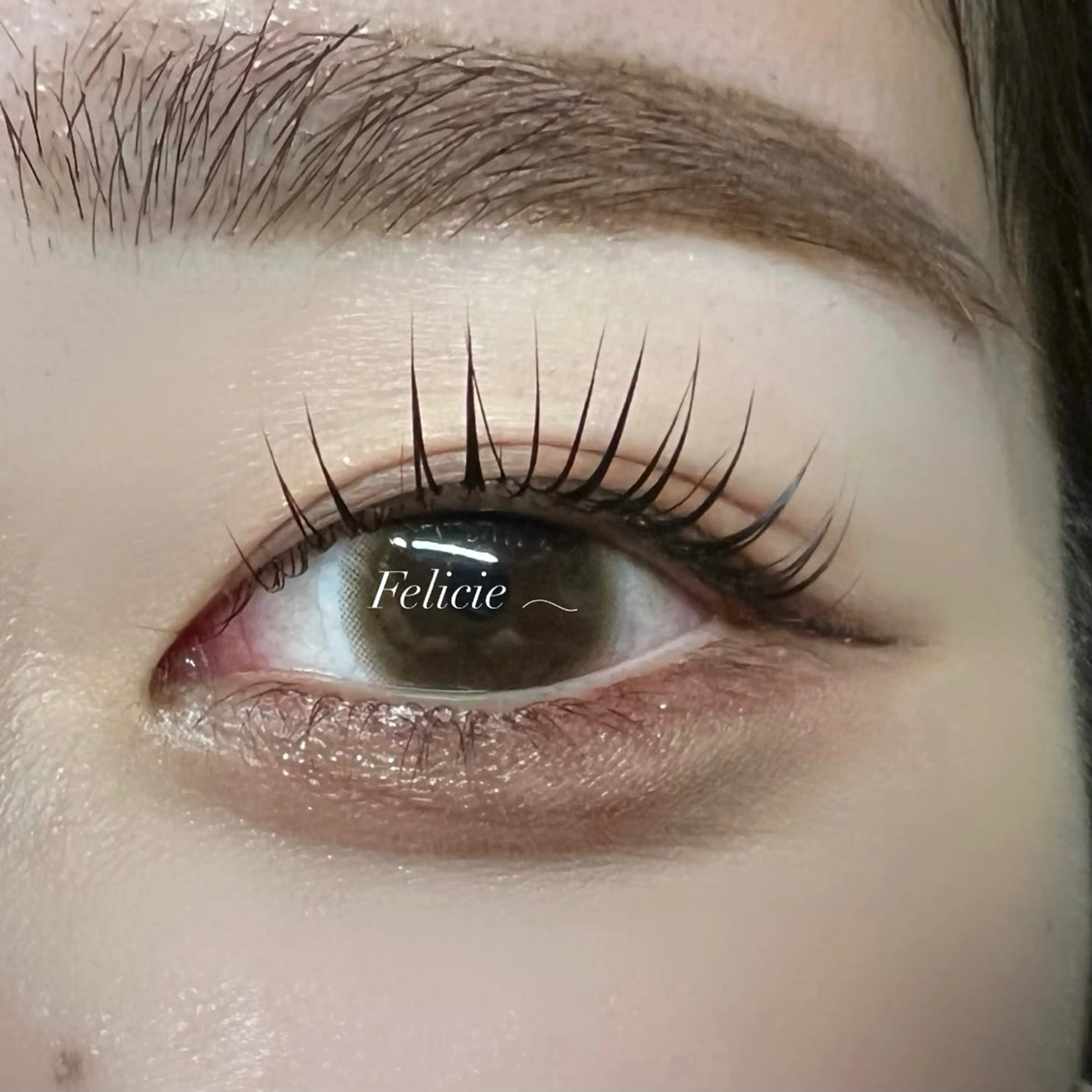 マツエク・マツパ パリジェンヌラッシュリフト Felicie＊ Sayakaのマツエク・マツパデザイン