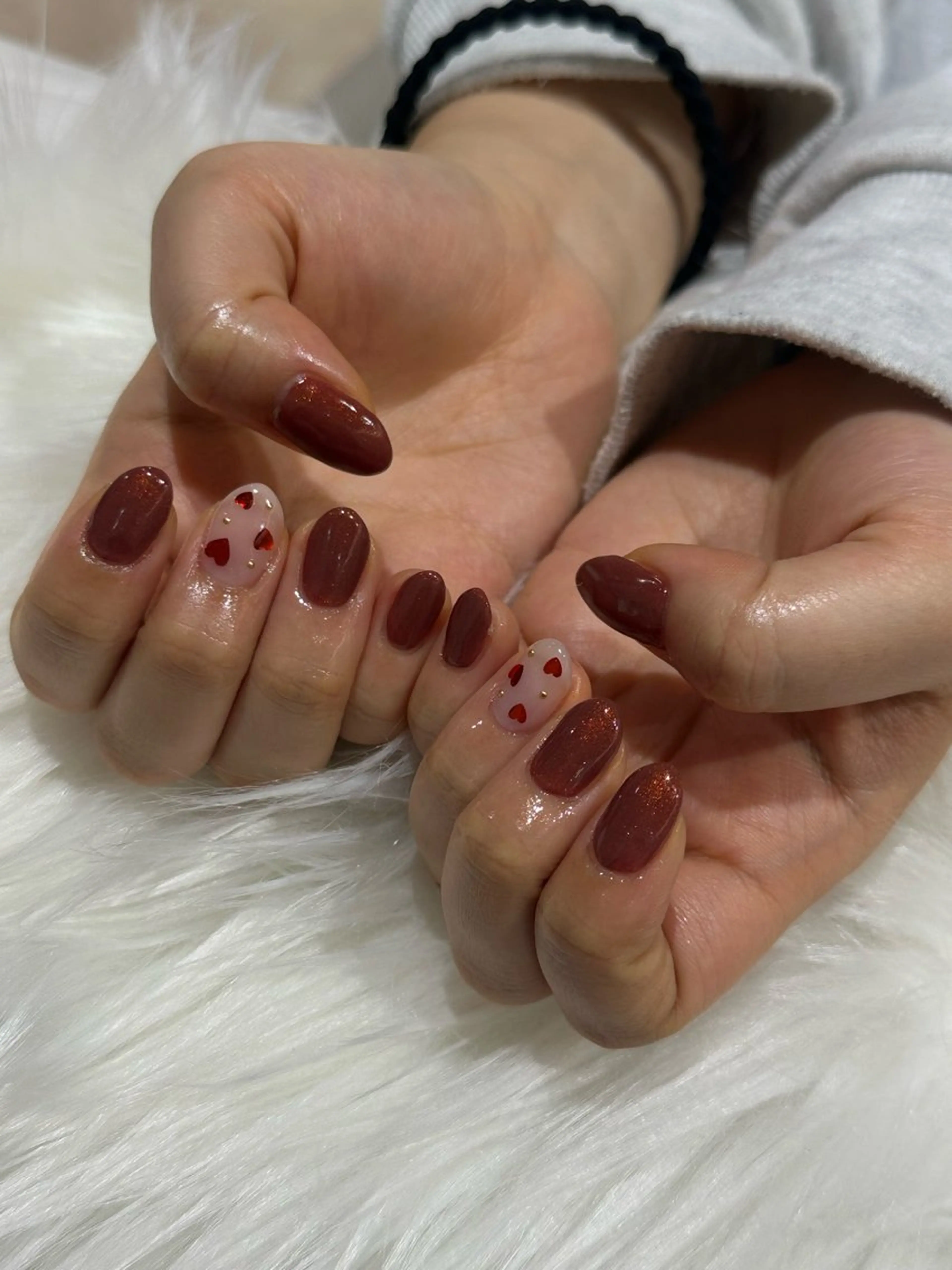 ネイル バレンタイン エムスラッシュセンター南sol所属・kano🫧 指名No.1💫のネイルデザイン