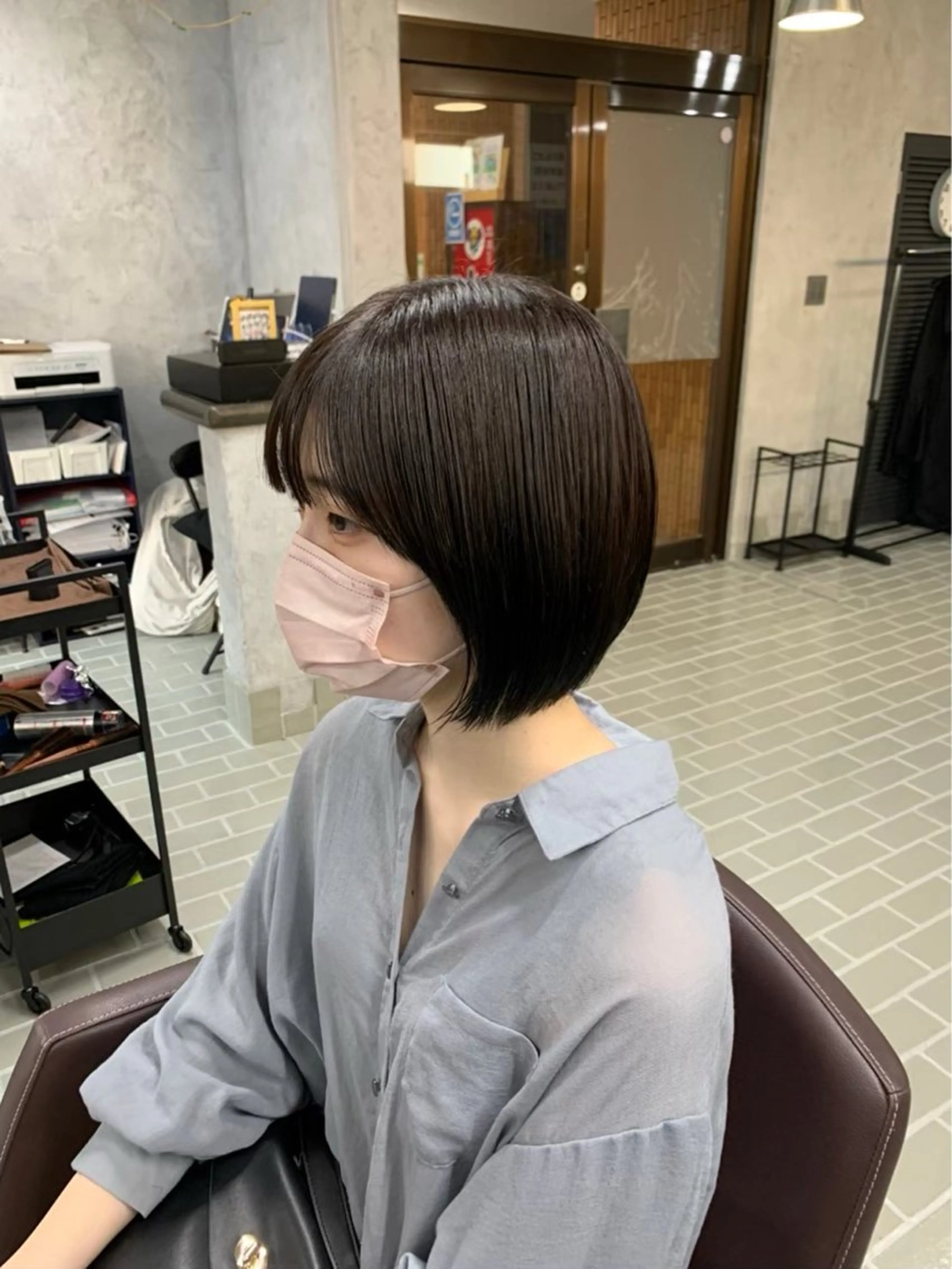 ショート ハイライト 髪質改善 レイヤーカット 縮毛矯正 トリートメント カット ヘアカラー 艶髪/透明感カラー 山﨑俊輔のヘアスタイル