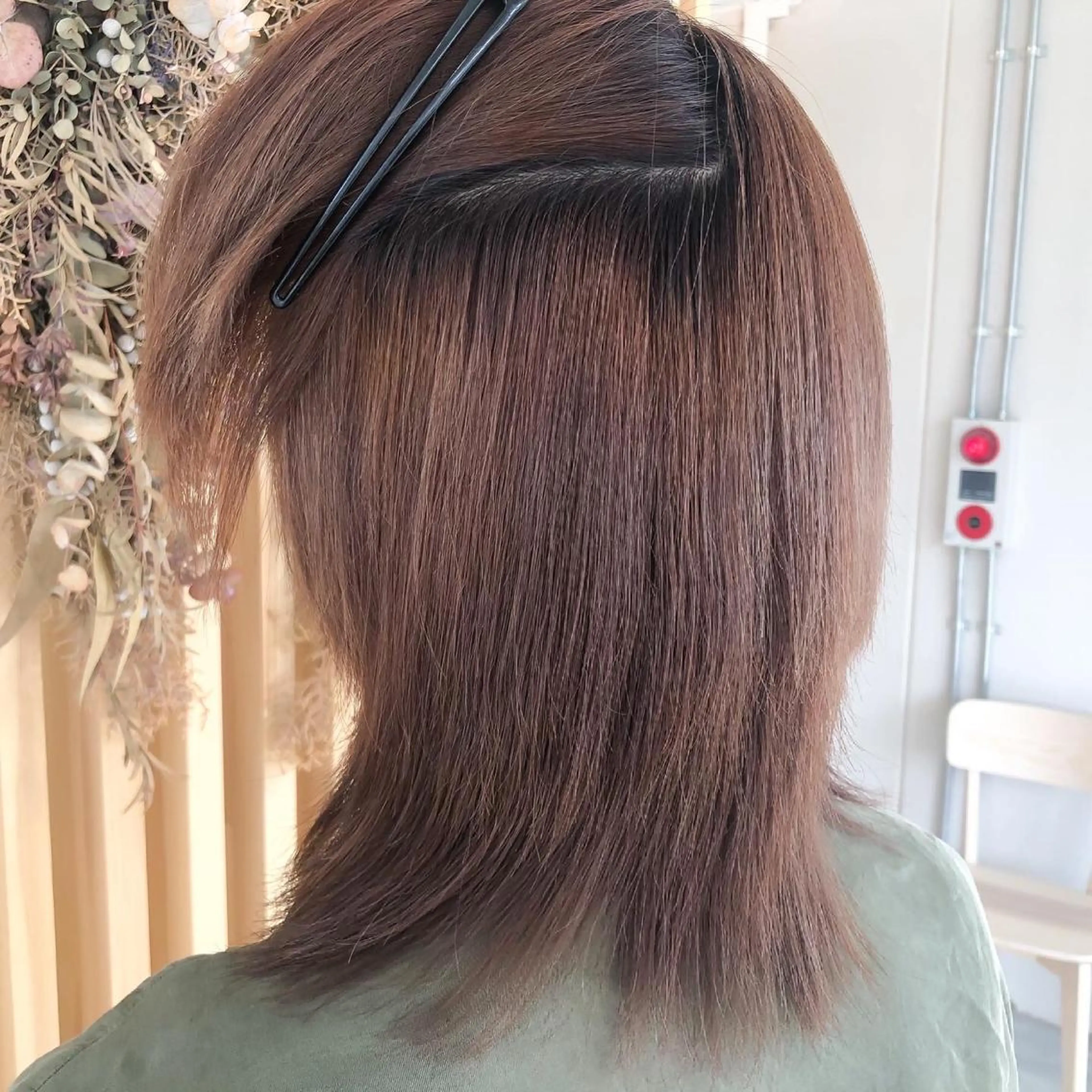 ミディアム 縮毛矯正 エトウリクシ パーマ美容師のヘアスタイル