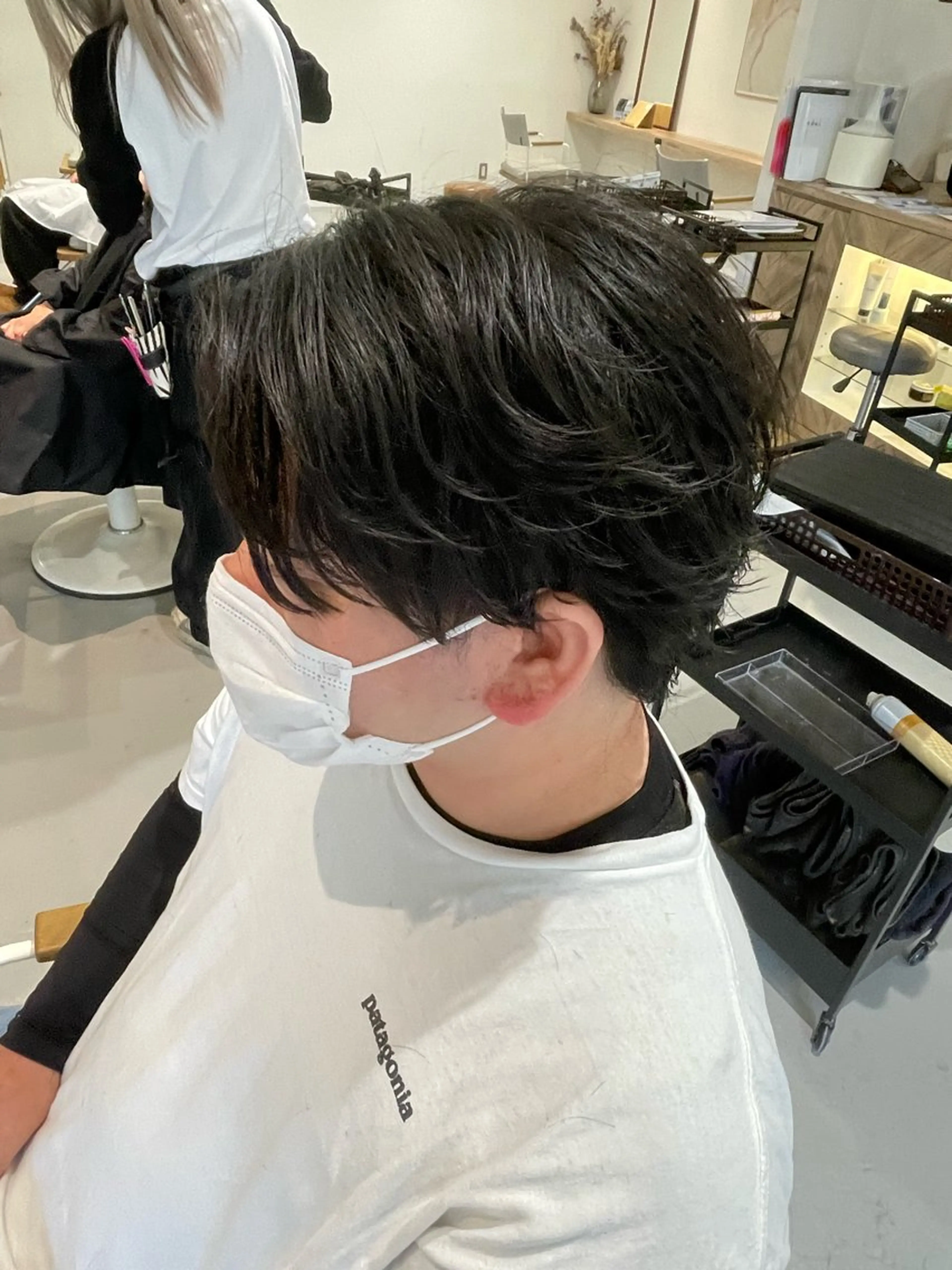 ミディアム パーマ 樋口 令惟のヘアスタイル