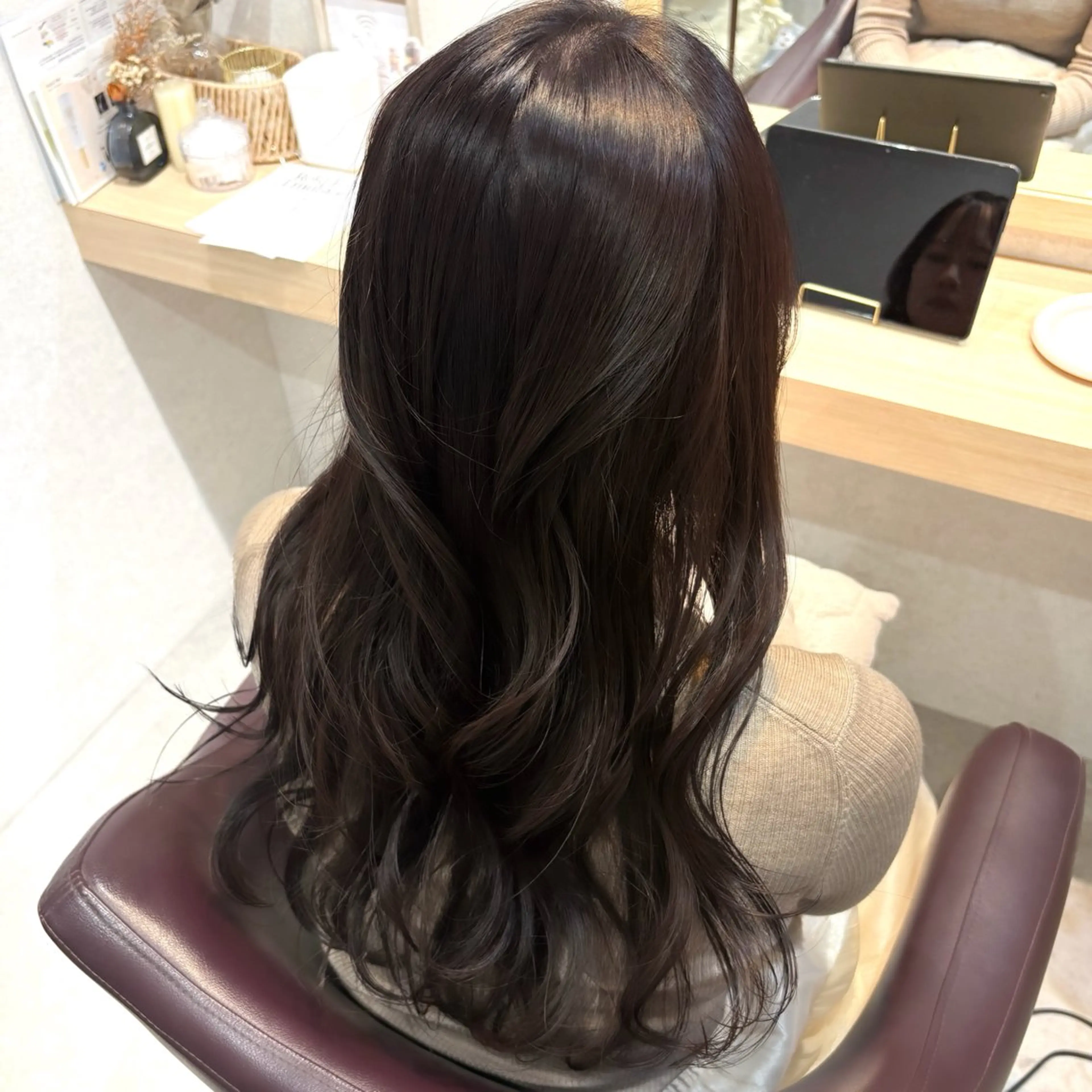 ロング カラー パーマ 透明感/チョコカラー 💍TAMA💍のヘアスタイル