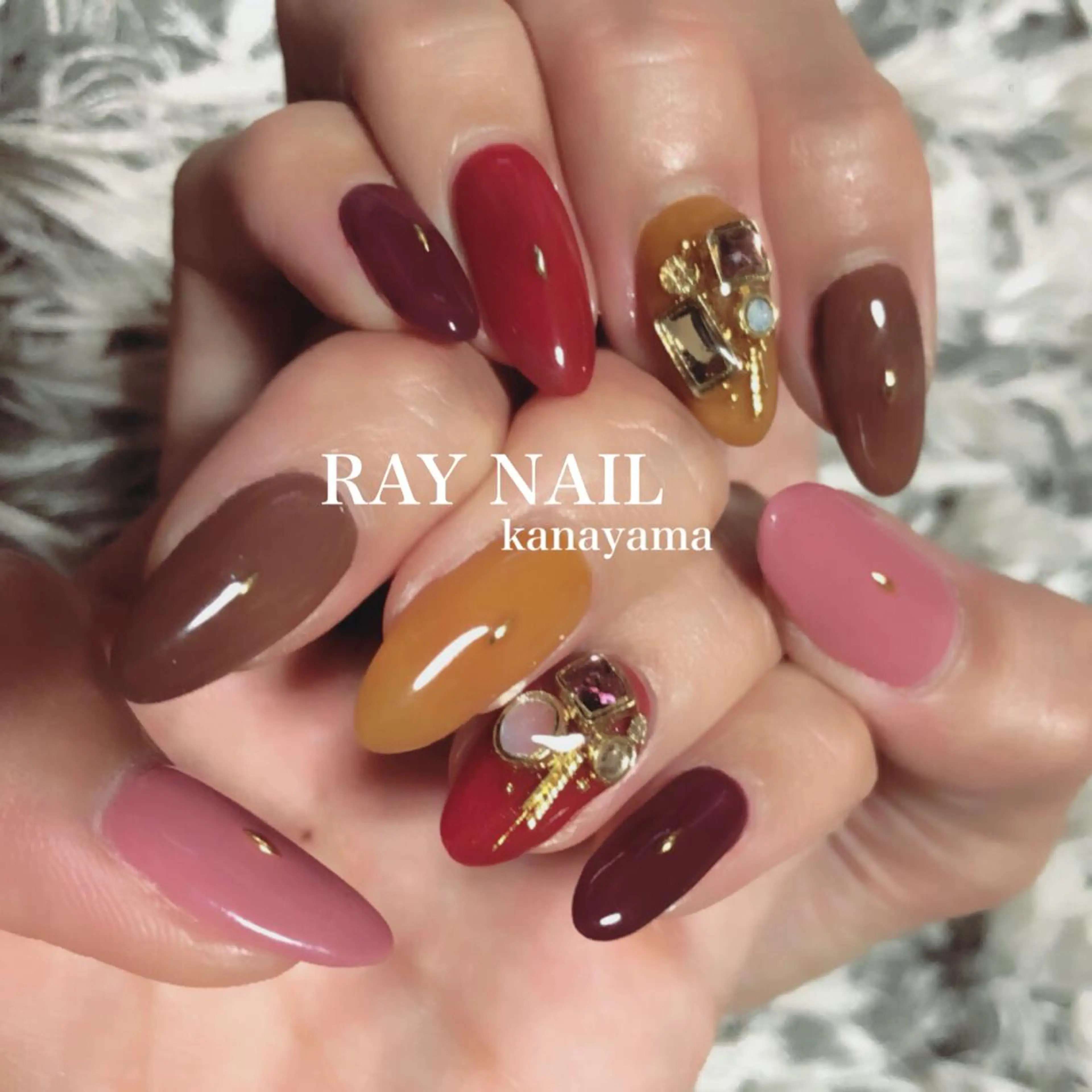 ネイル ワンカラーネイル Arowa 伊田のネイルデザイン