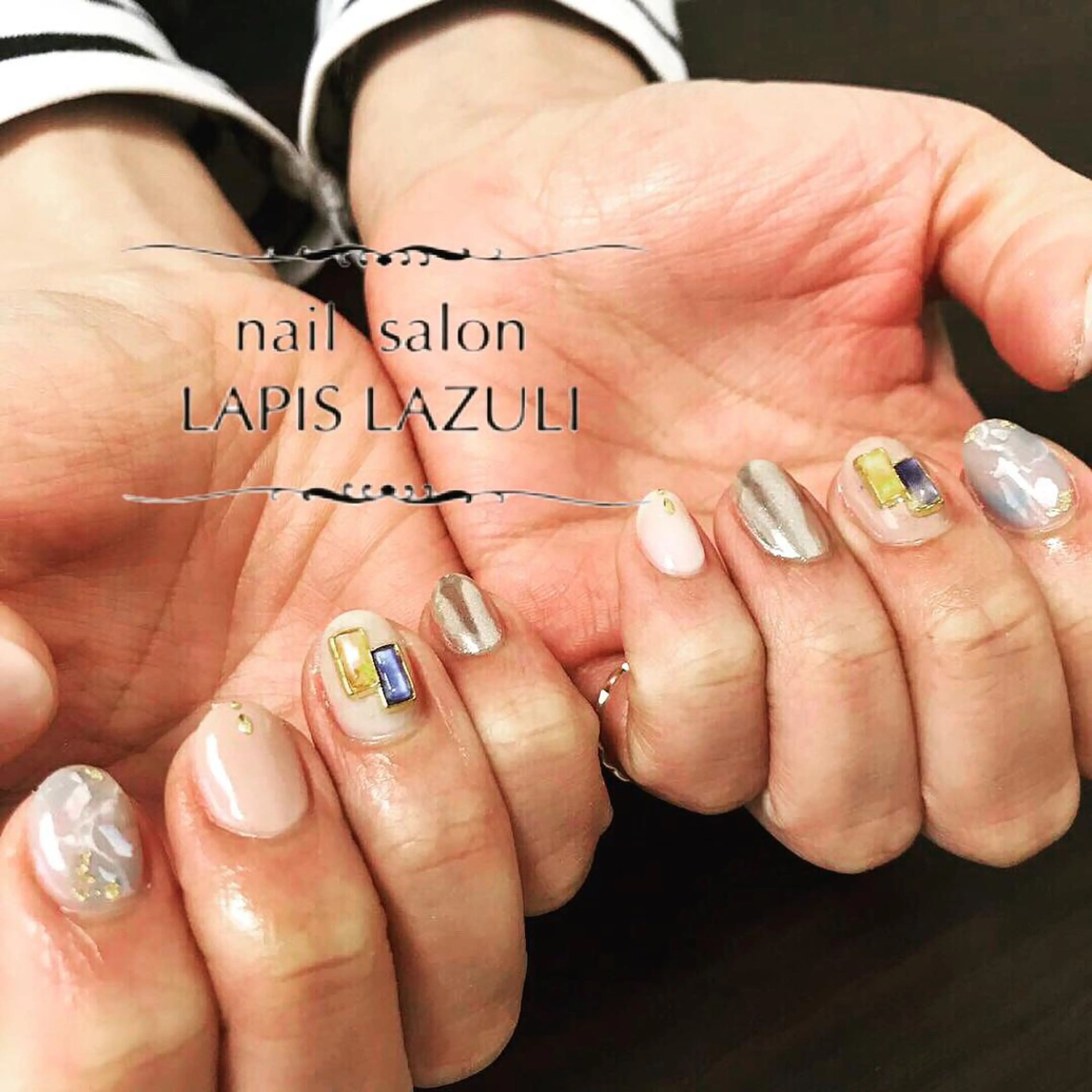 ネイル nail salon ラピスラズリのネイルデザイン