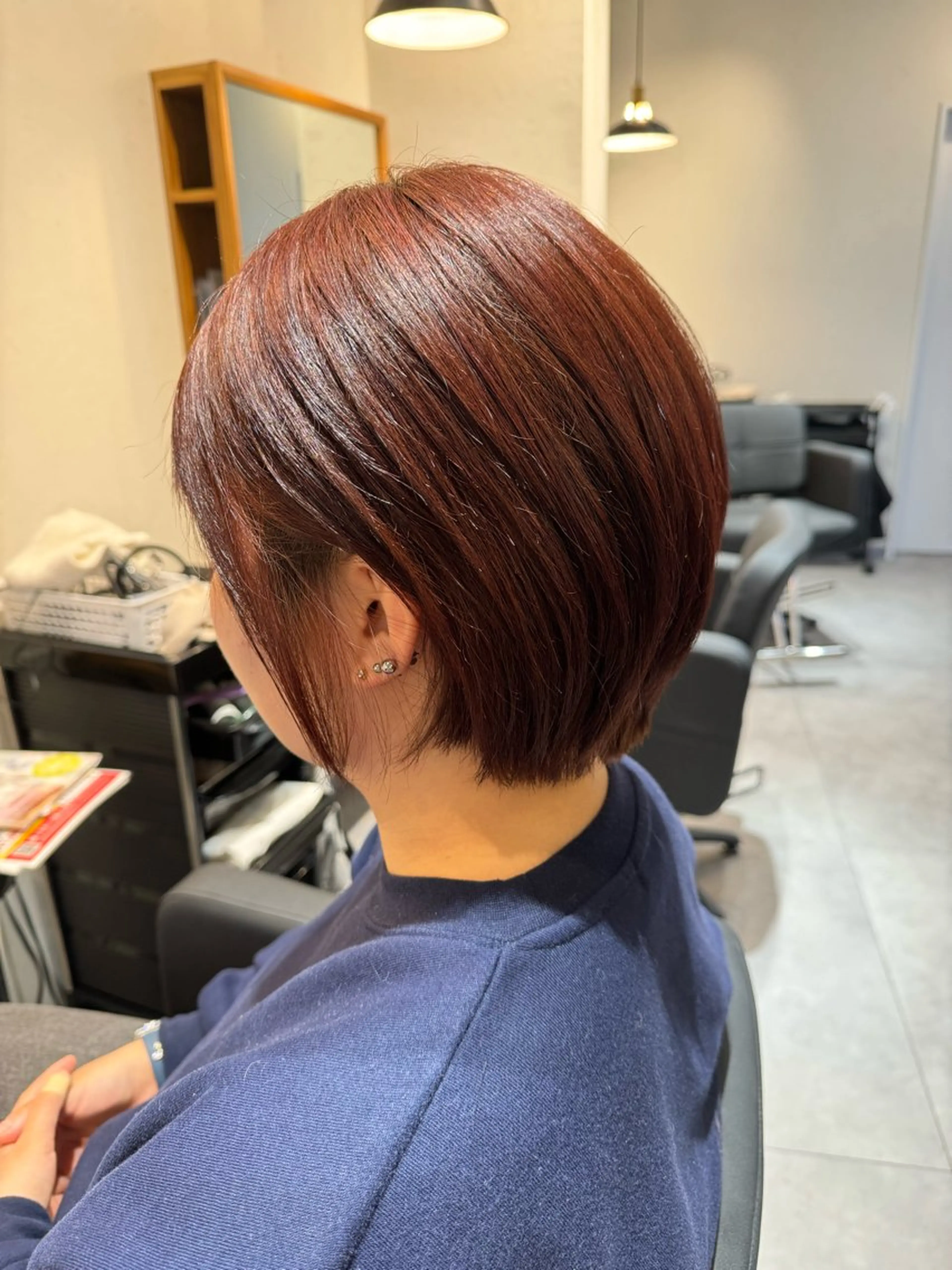 ショート カラー ブリーチ ダブルカラー ブリーチなしカラー Dears 香芝店所属・関 優希のヘアスタイル