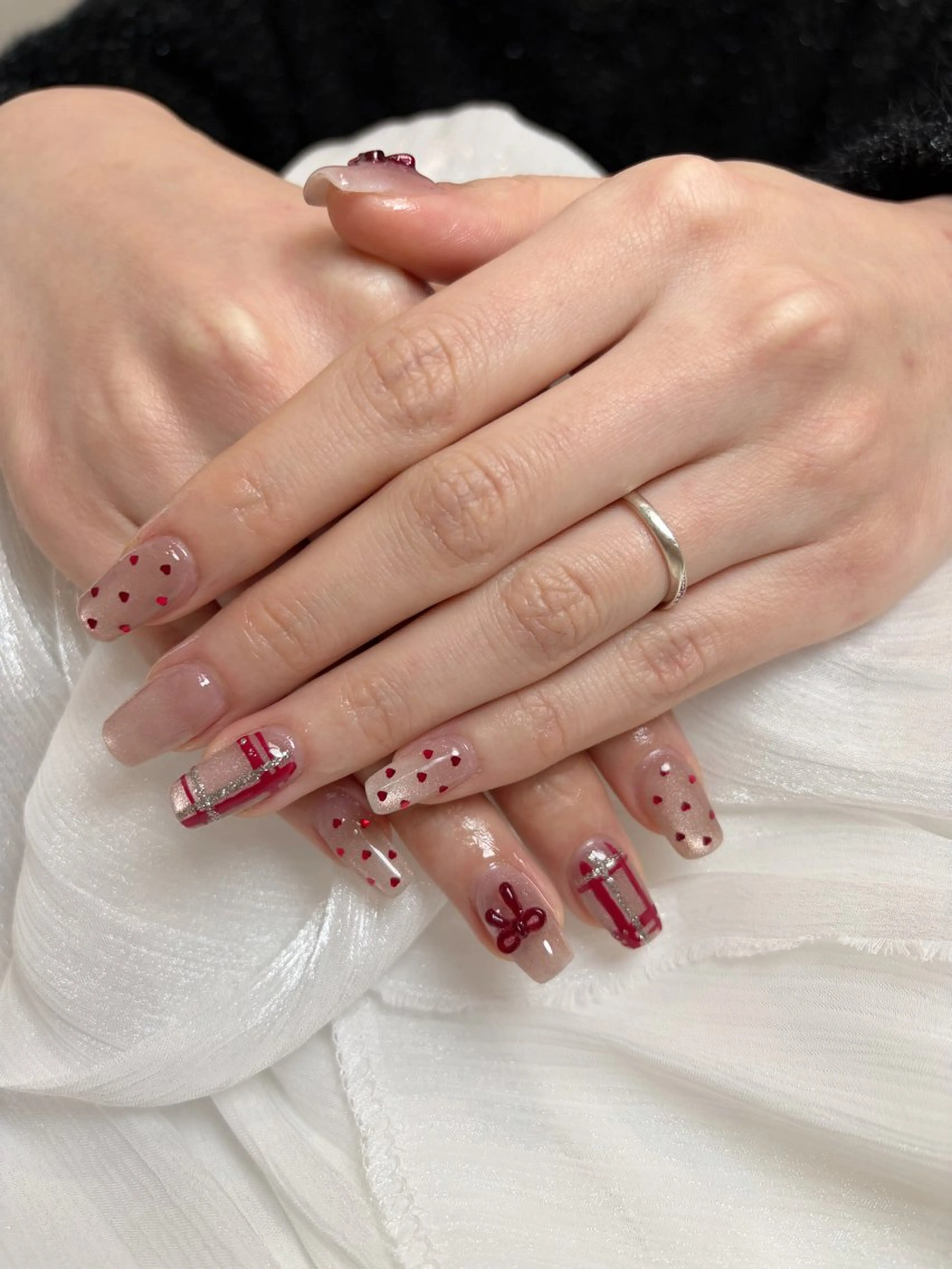 ネイル バレンタイン Panda Nail（パンダネイル）所属・ファーラ ロレインのネイルデザイン