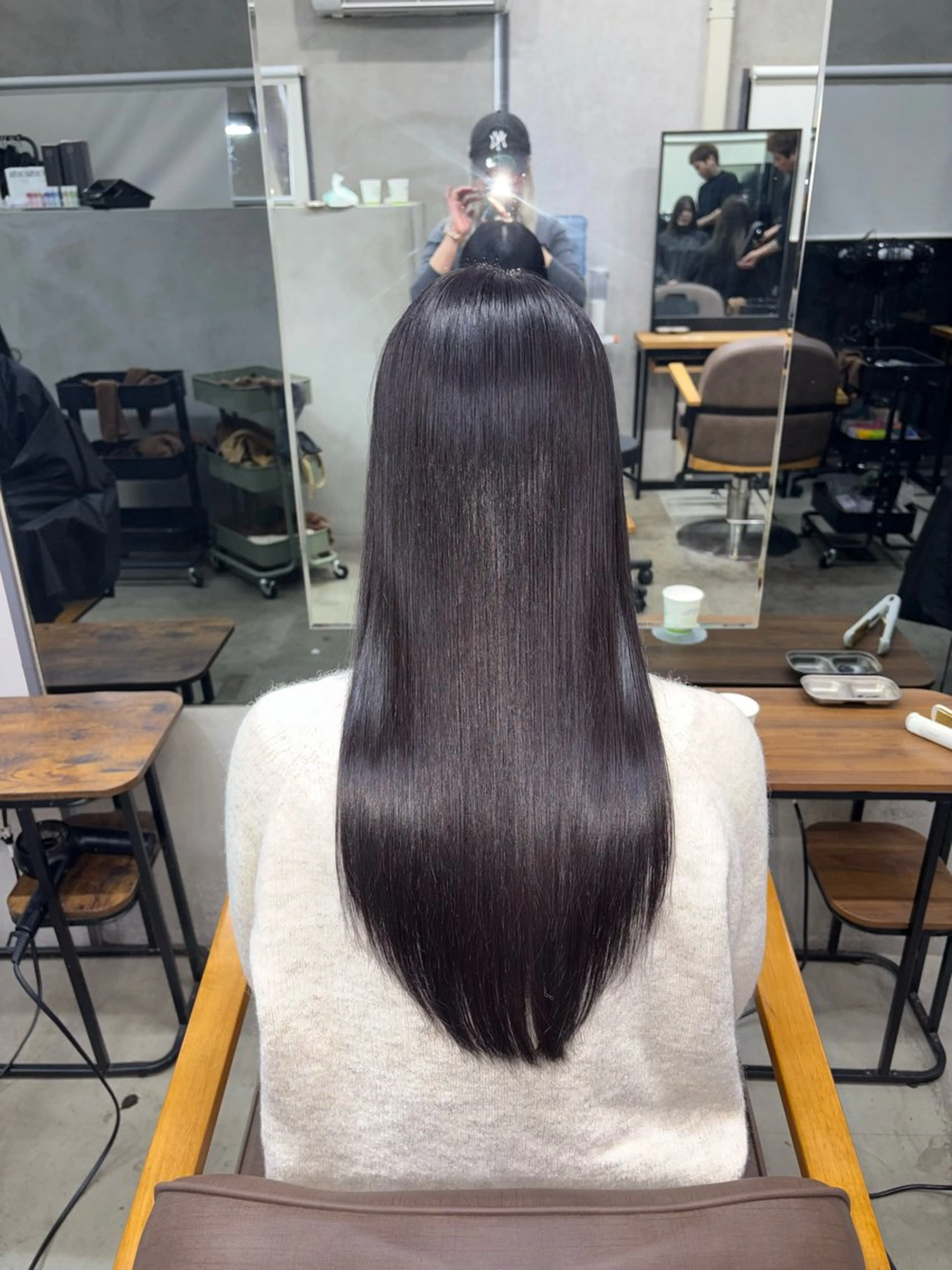 ロング カラー ヘアカラー トリートメント 天神/ハイトーン/艶 カラー/Miharuのヘアスタイル