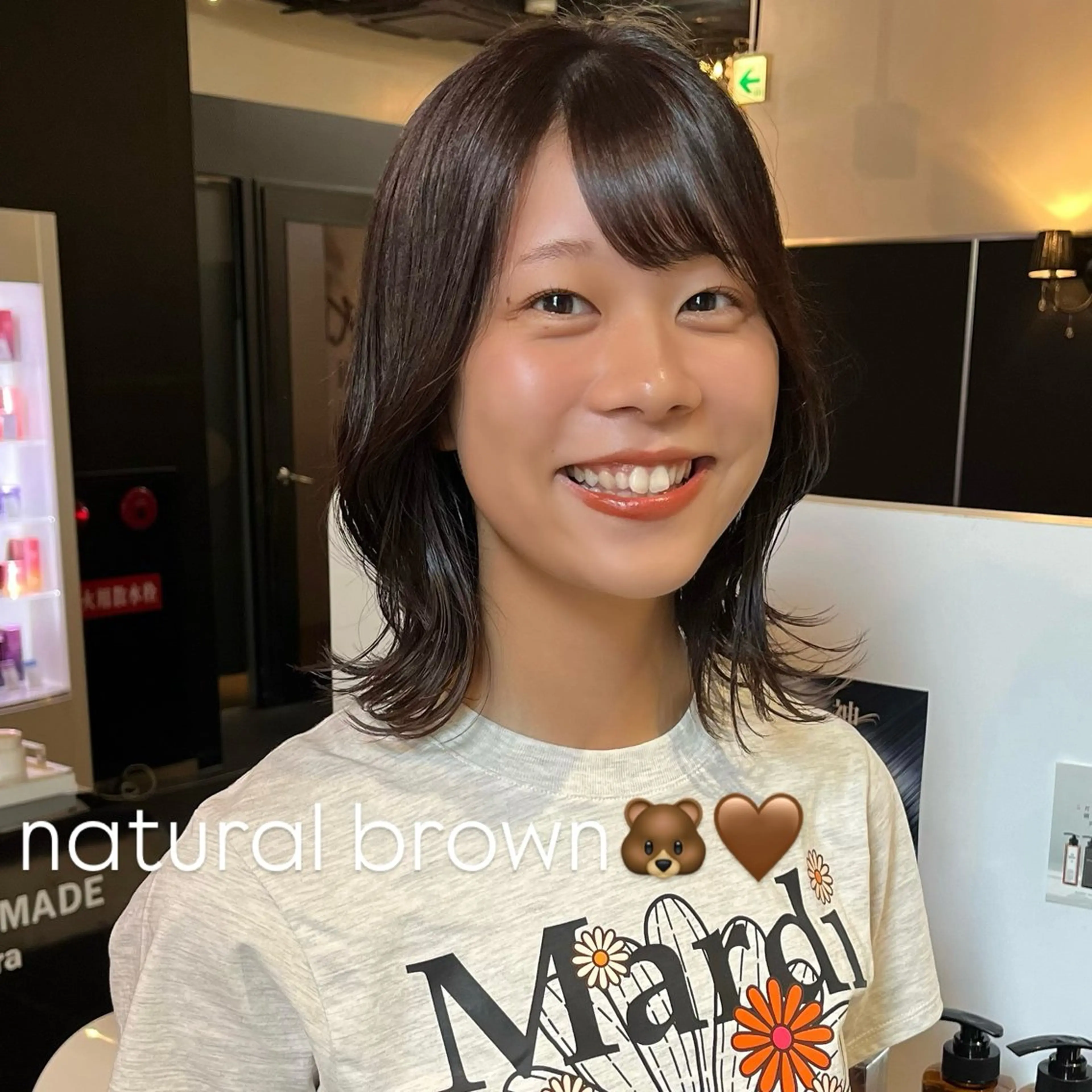 ショート カラー ボブ くびれヘア trico心斎橋 ナツミのヘアスタイル