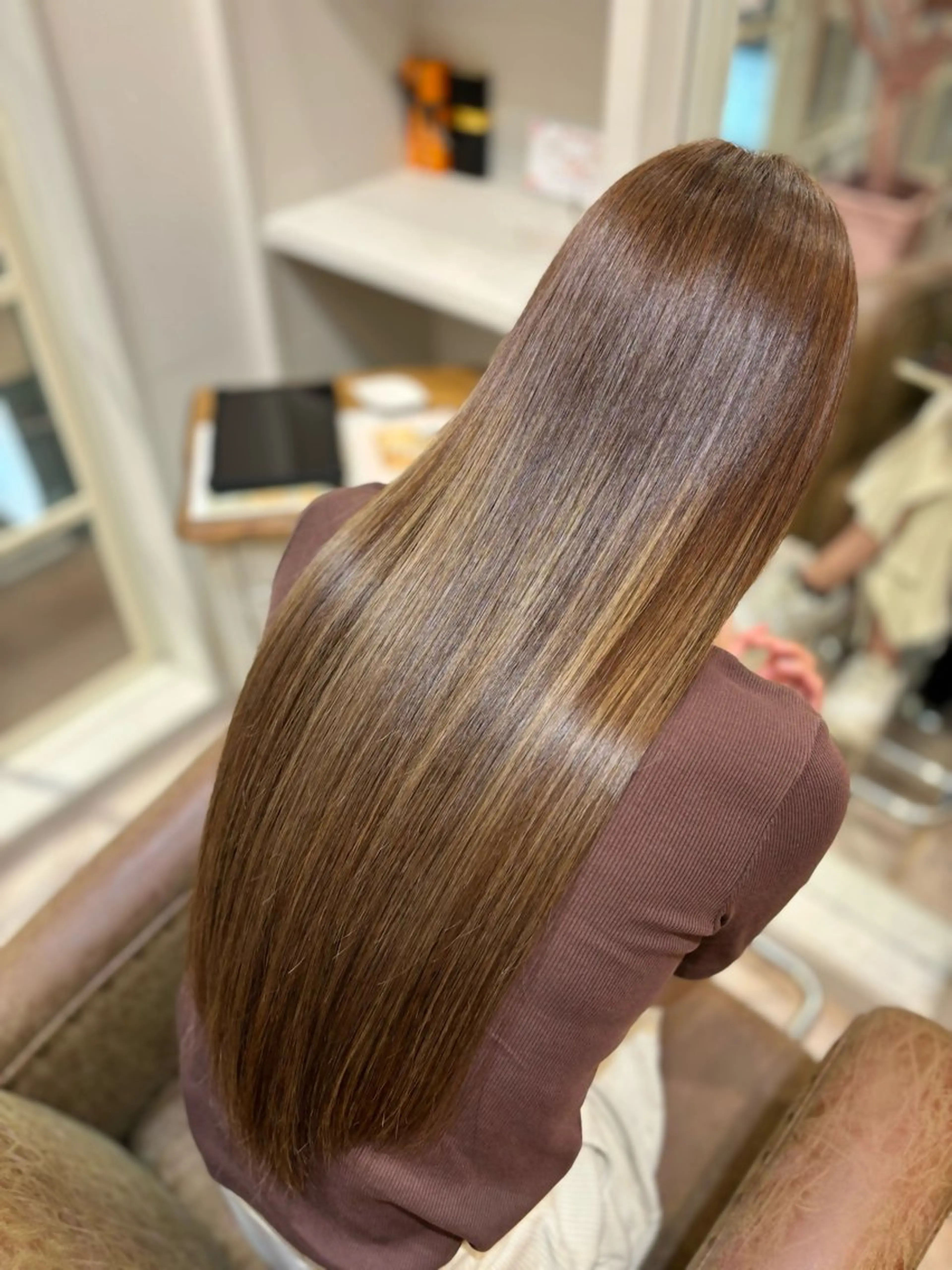 ロング カラー 藤井 ユウキのヘアスタイル