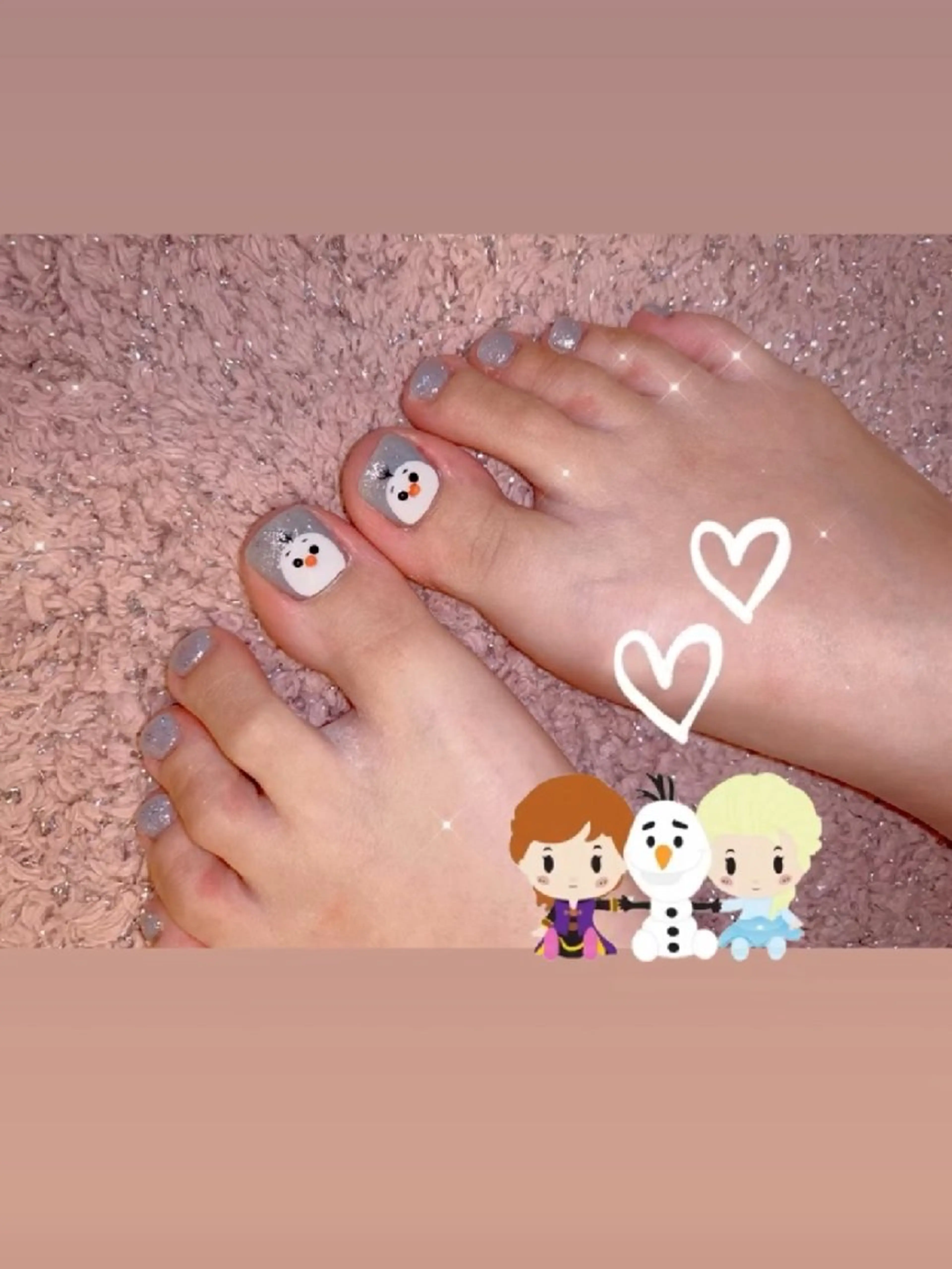 ネイル 長さ出し ジェルネイル 韓国ネイル マグネットネイル ニュアンスネイル フットネイル I LOVE ME  NAIL.｡.:*♡のネイルデザイン