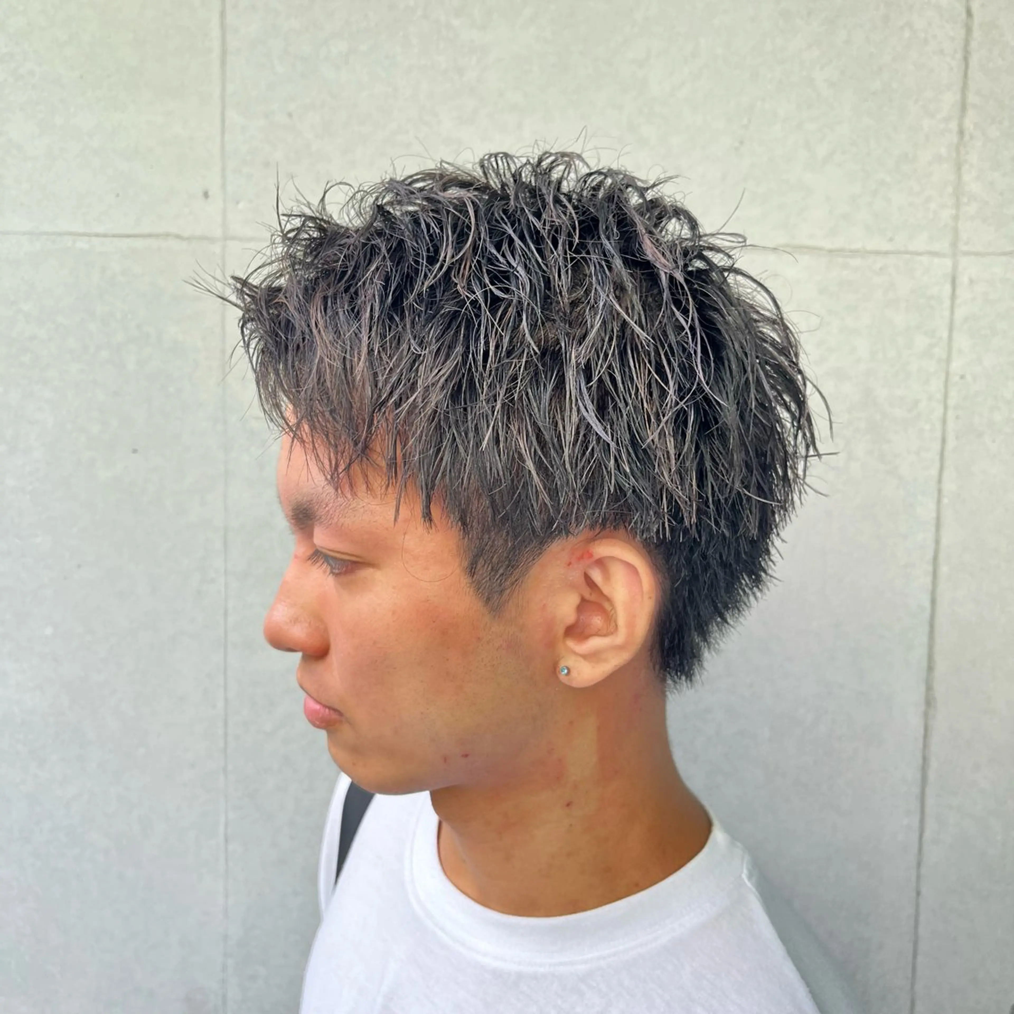 ショート カラー パーマ ヘアアレンジ メンズ メンズ特化 美容師かずまのヘアスタイル