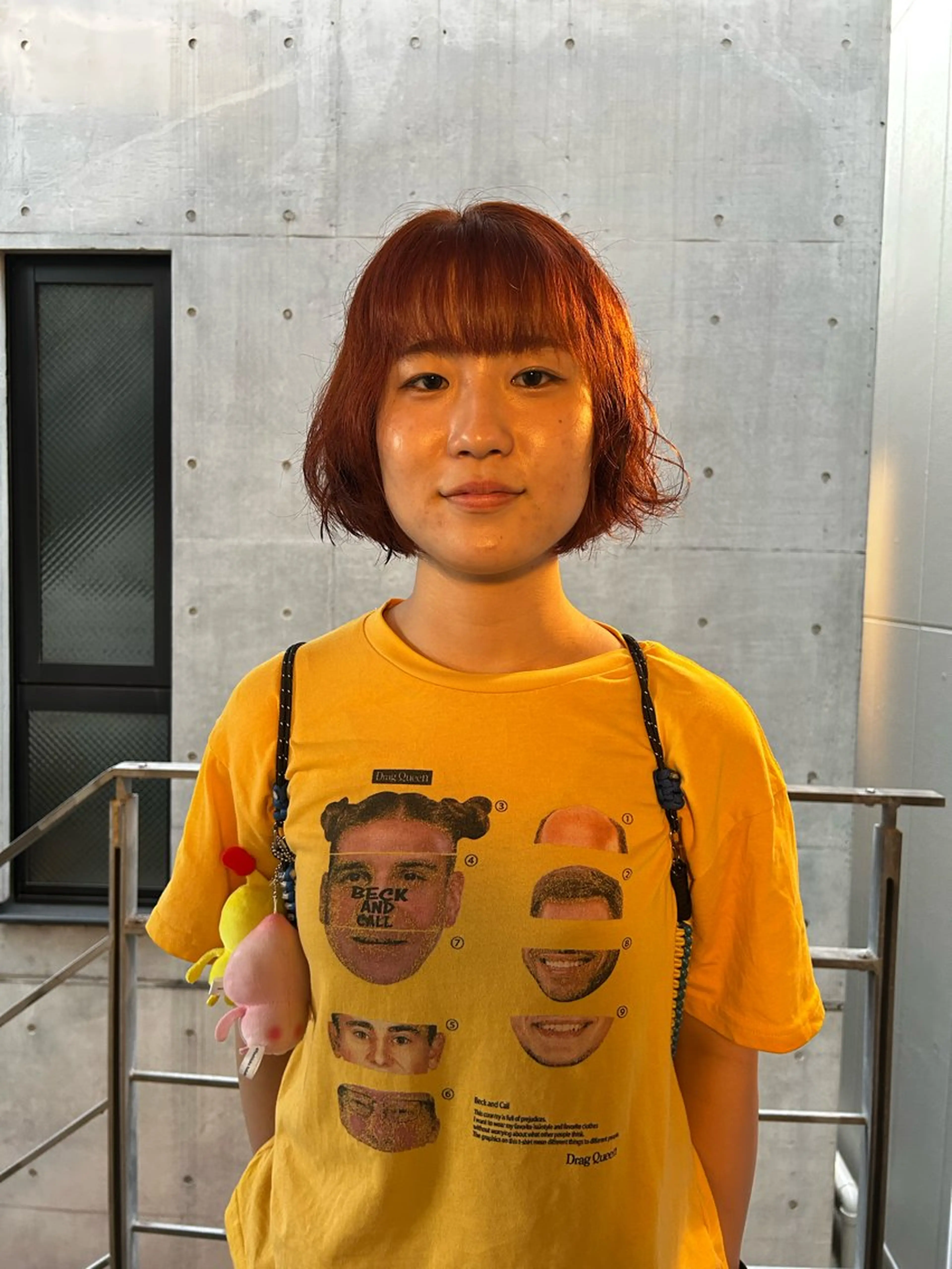 ショート カラー パーマ ブリーチ ダブルカラー ブリーチなしカラー オレンジ カット ヘアカラー yumeka🩶ボブ 暖色/透け感カラーのヘアスタイル