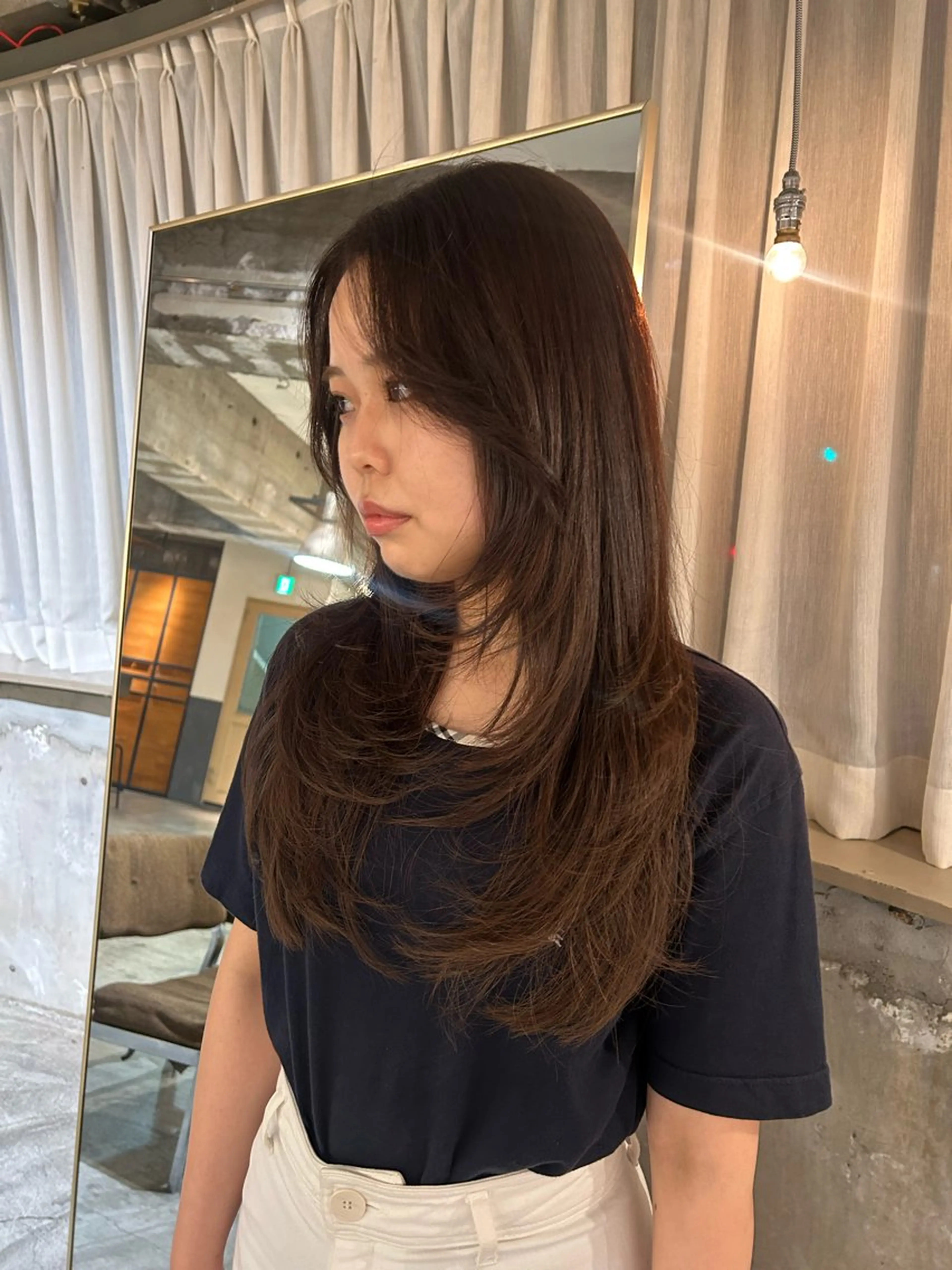 ロング カラー レイヤーカット カット ショートカット募集中 /NAGISAのヘアスタイル