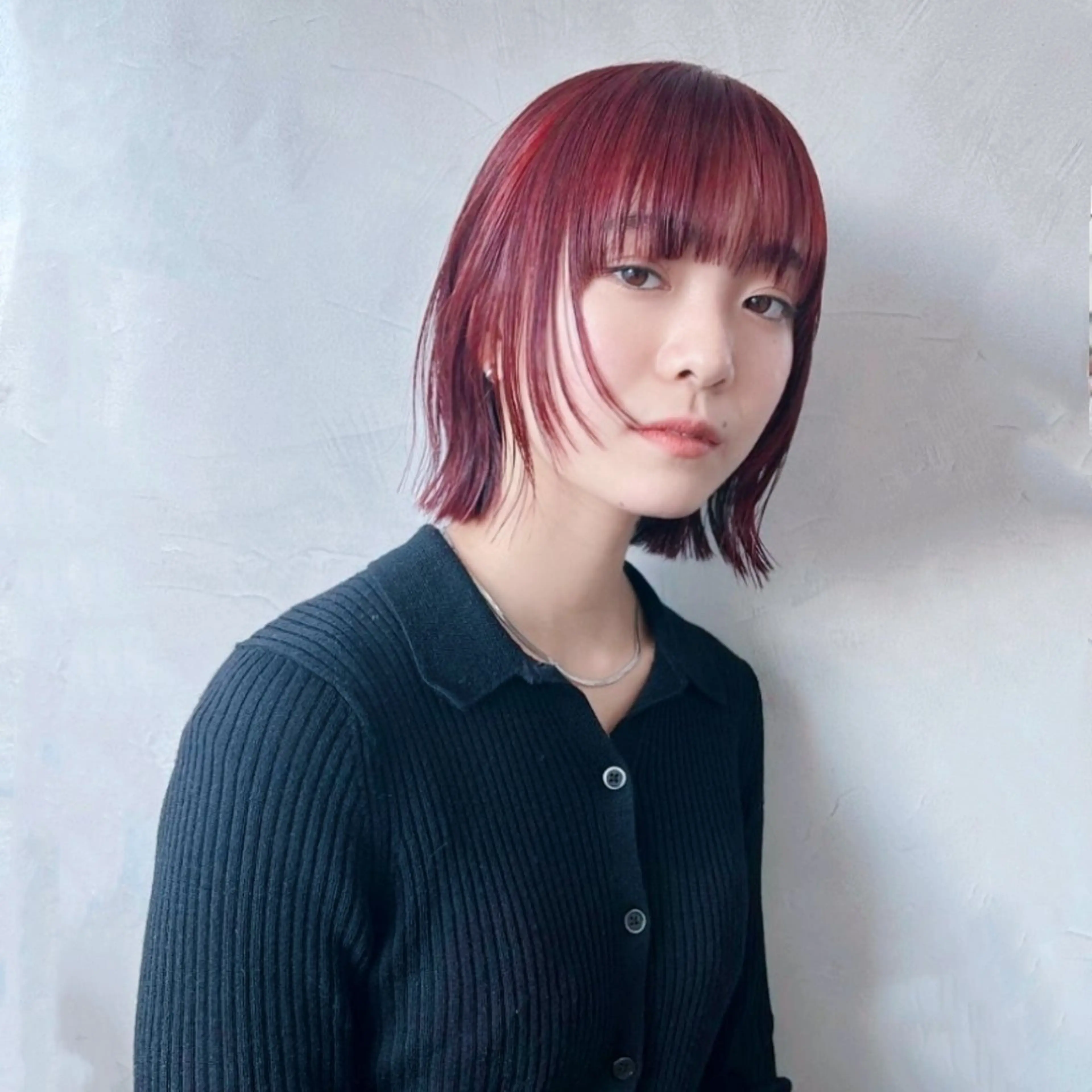 ミディアム レイヤーカット 宇都宮美容師🐕 永山昂のヘアスタイル