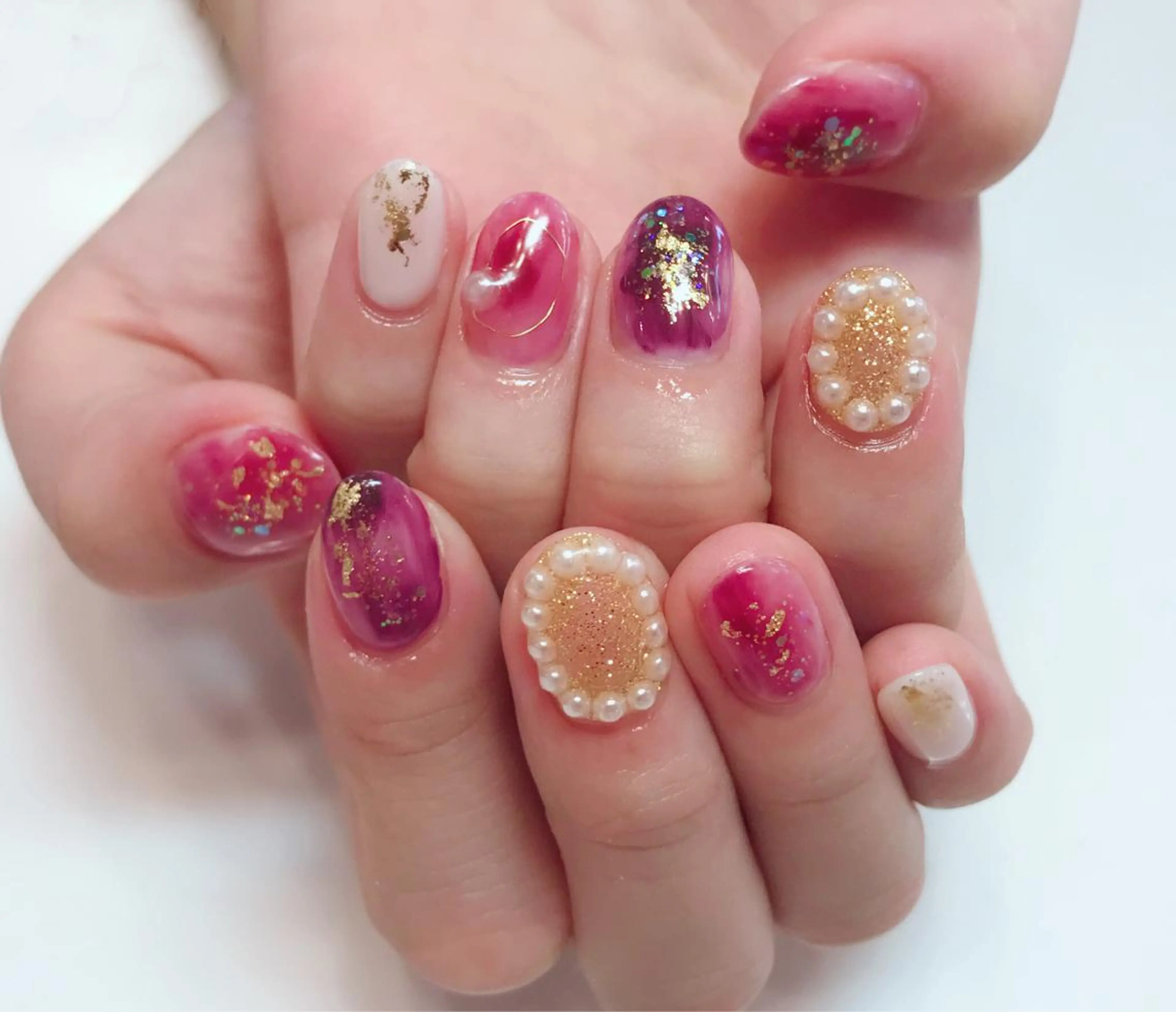 カラー ネイル Q Free nailsのネイルデザイン