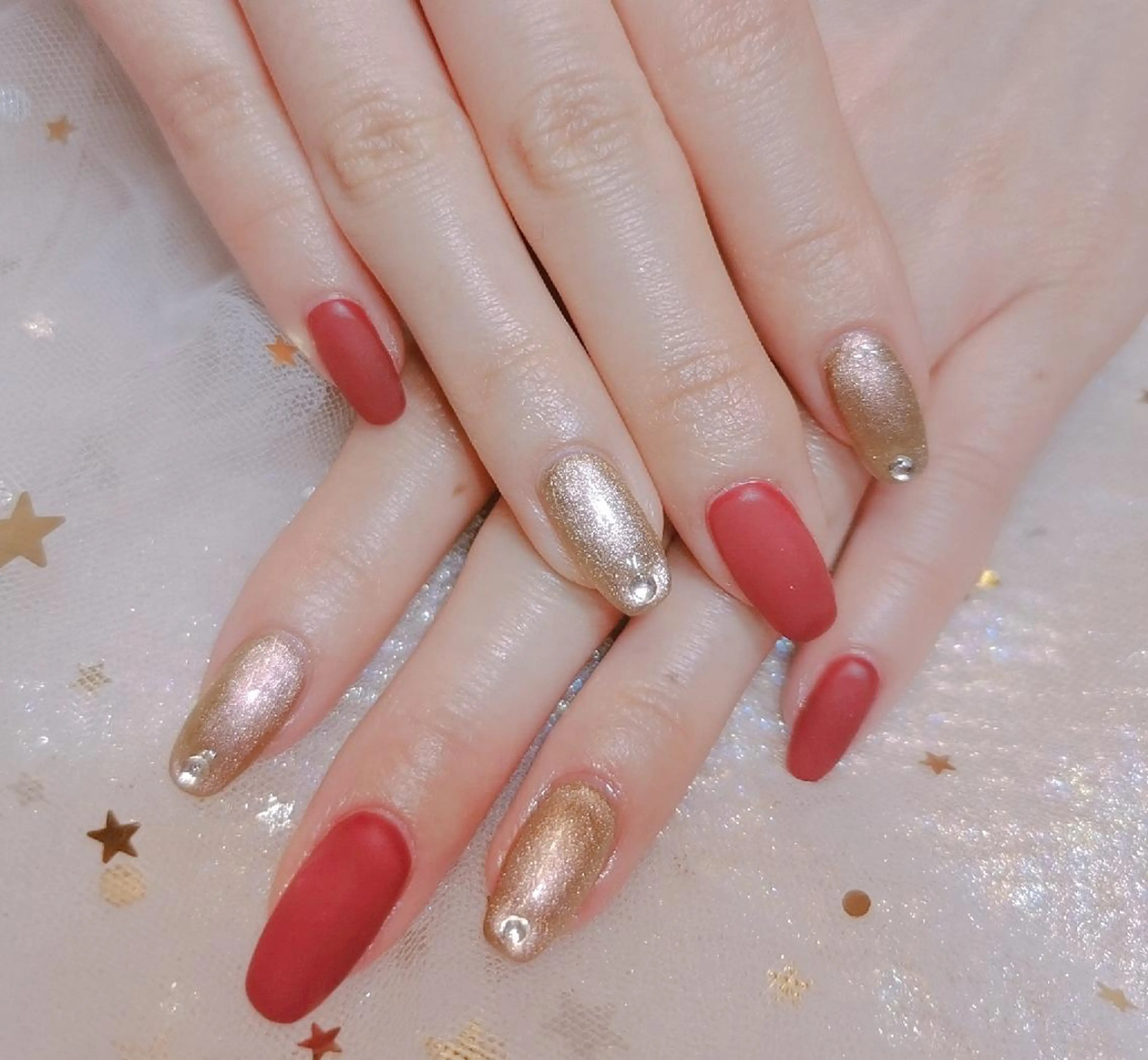 ネイル ネイリストゆか💅 長さだし、深爪矯正のネイルデザイン
