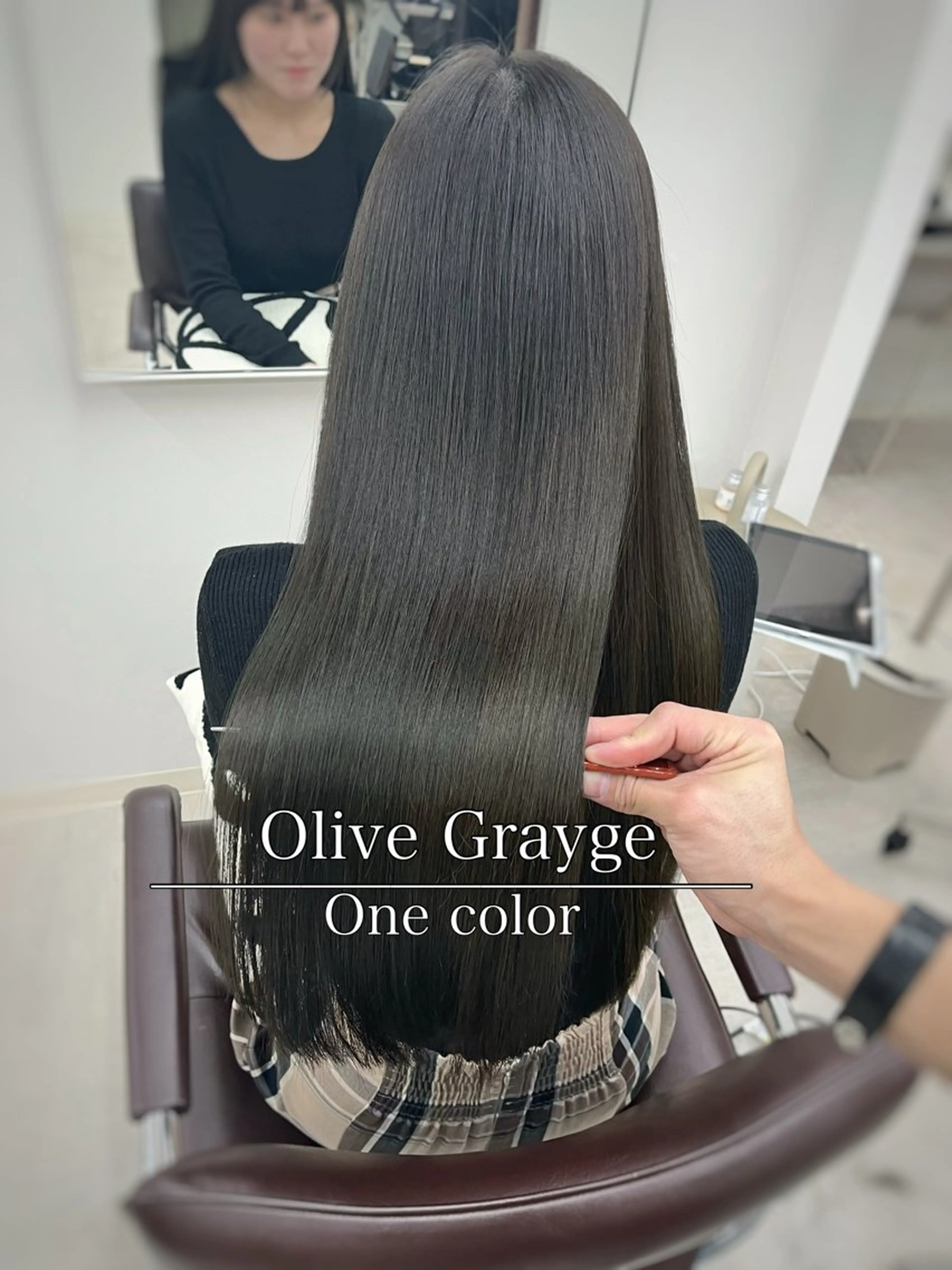 ロング カラー パーマ ヘアアレンジ 透明感カラー 顔周りカット 韓国風ヘア レイヤーカット 似合わせカット ®️レイヤー/透明感 カラー/星野六三四のヘアスタイル