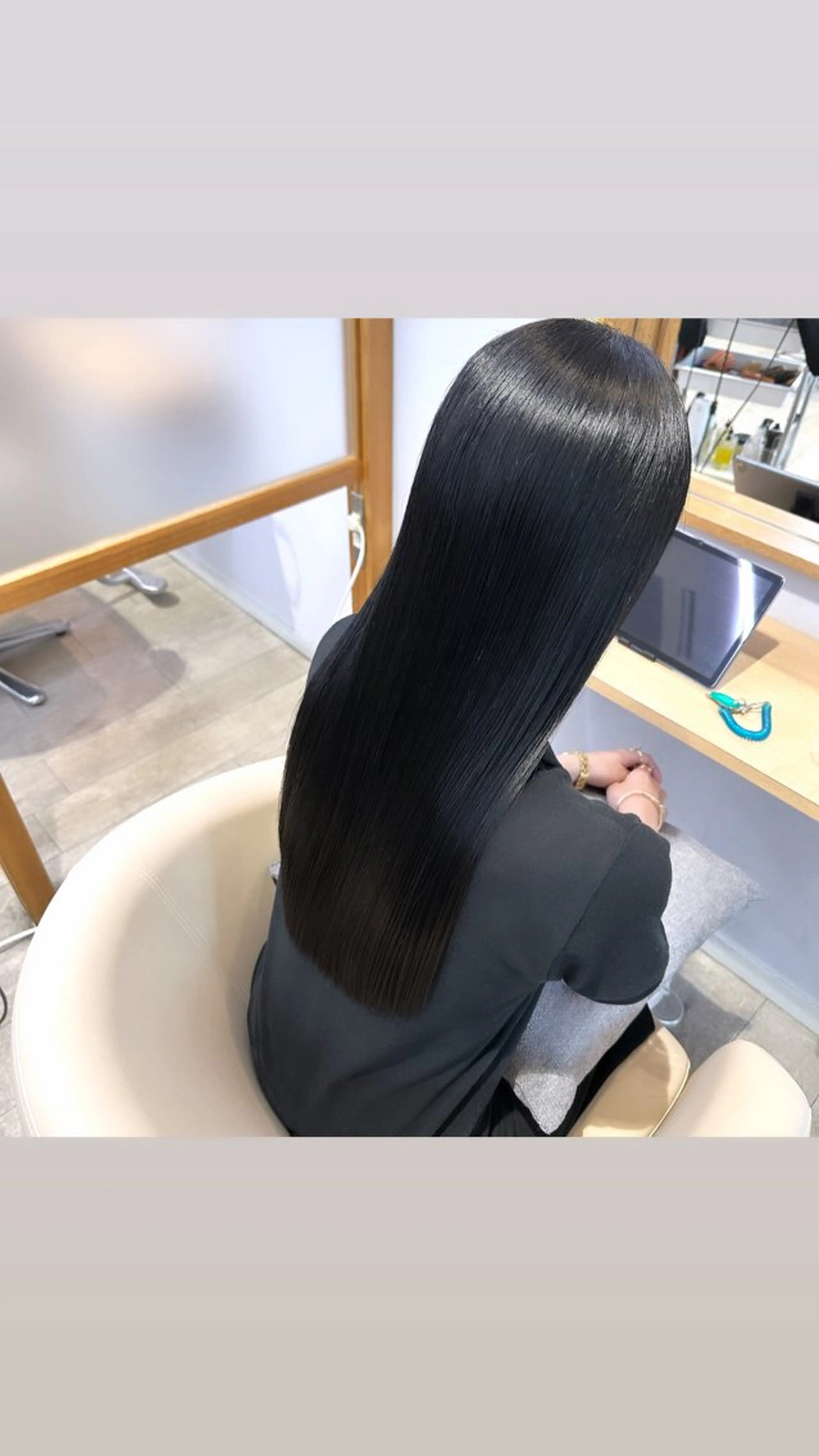 ロング 縮毛矯正 トリートメント アンニュイヘア/ 顔周りカット/眞弓萌のヘアスタイル