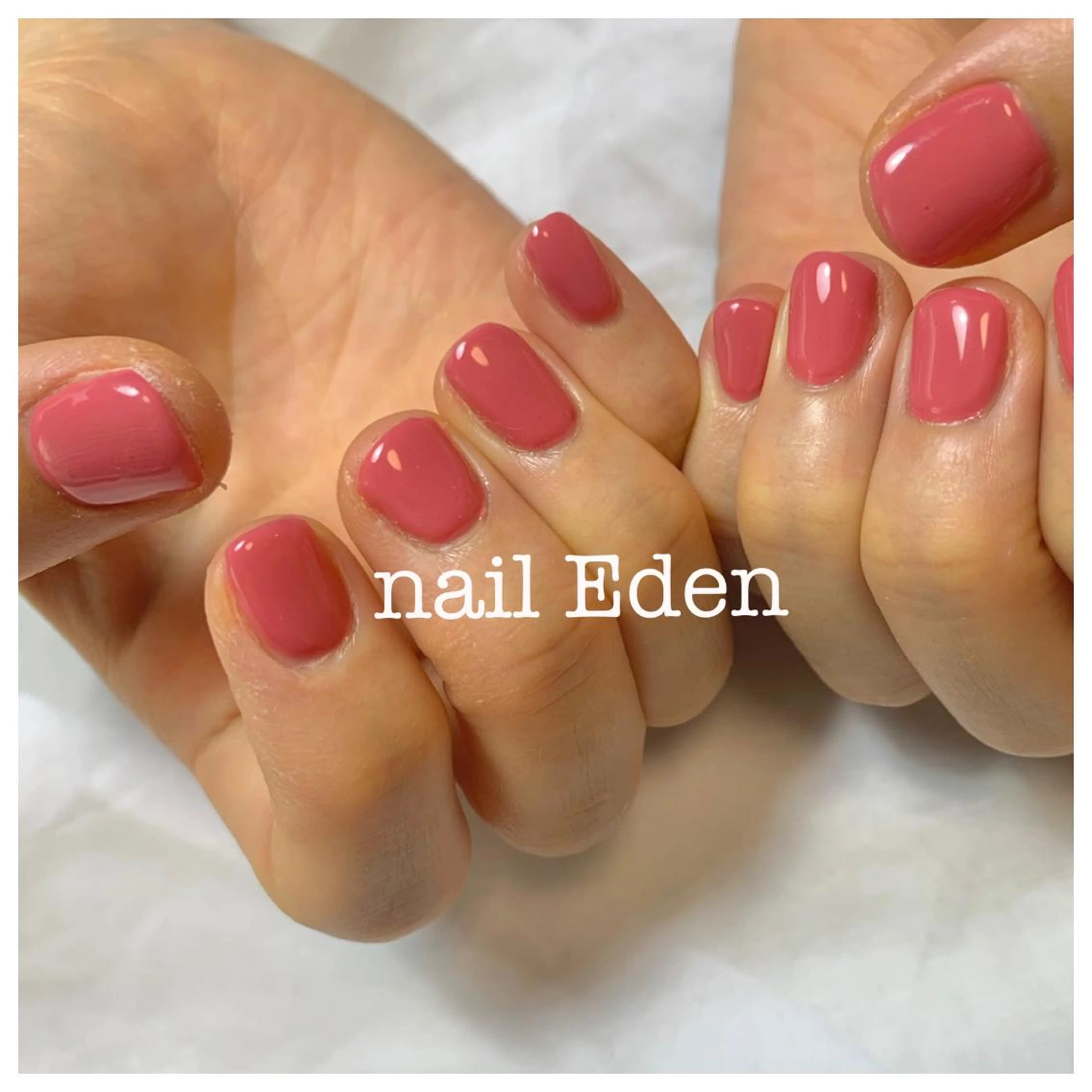 ネイル ピンク 春ネイル ハンドネイル ハンドケア Eden　private nail saron所属・Eden ♾️のネイルデザイン