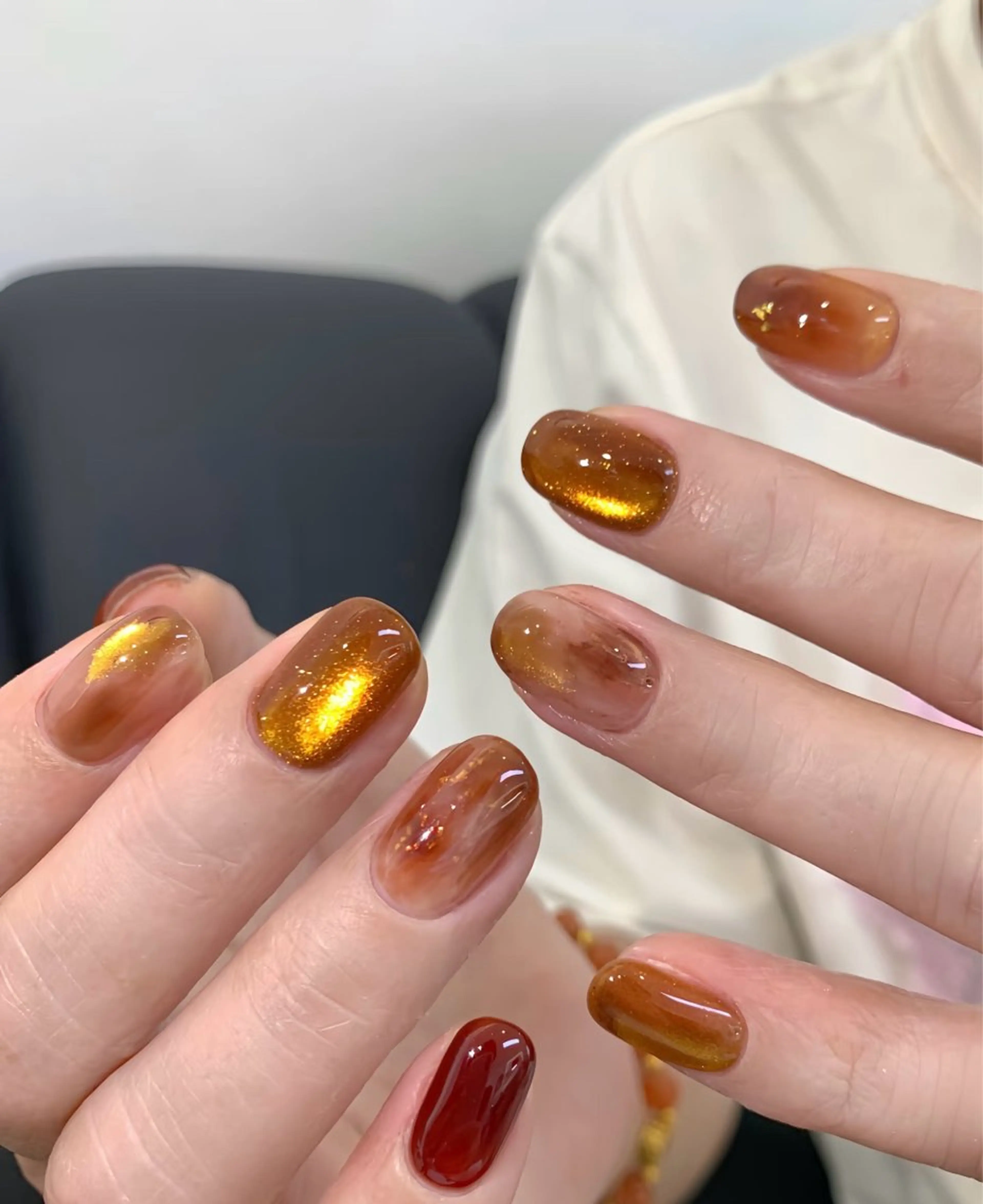 ネイル アートネイル フレンチネイル マグネットネイル ミラーネイル オフィスネイル ハンドネイル Blossom nail【ブラソンネイル】所属・Blossom nail_Yuniのネイルデザイン