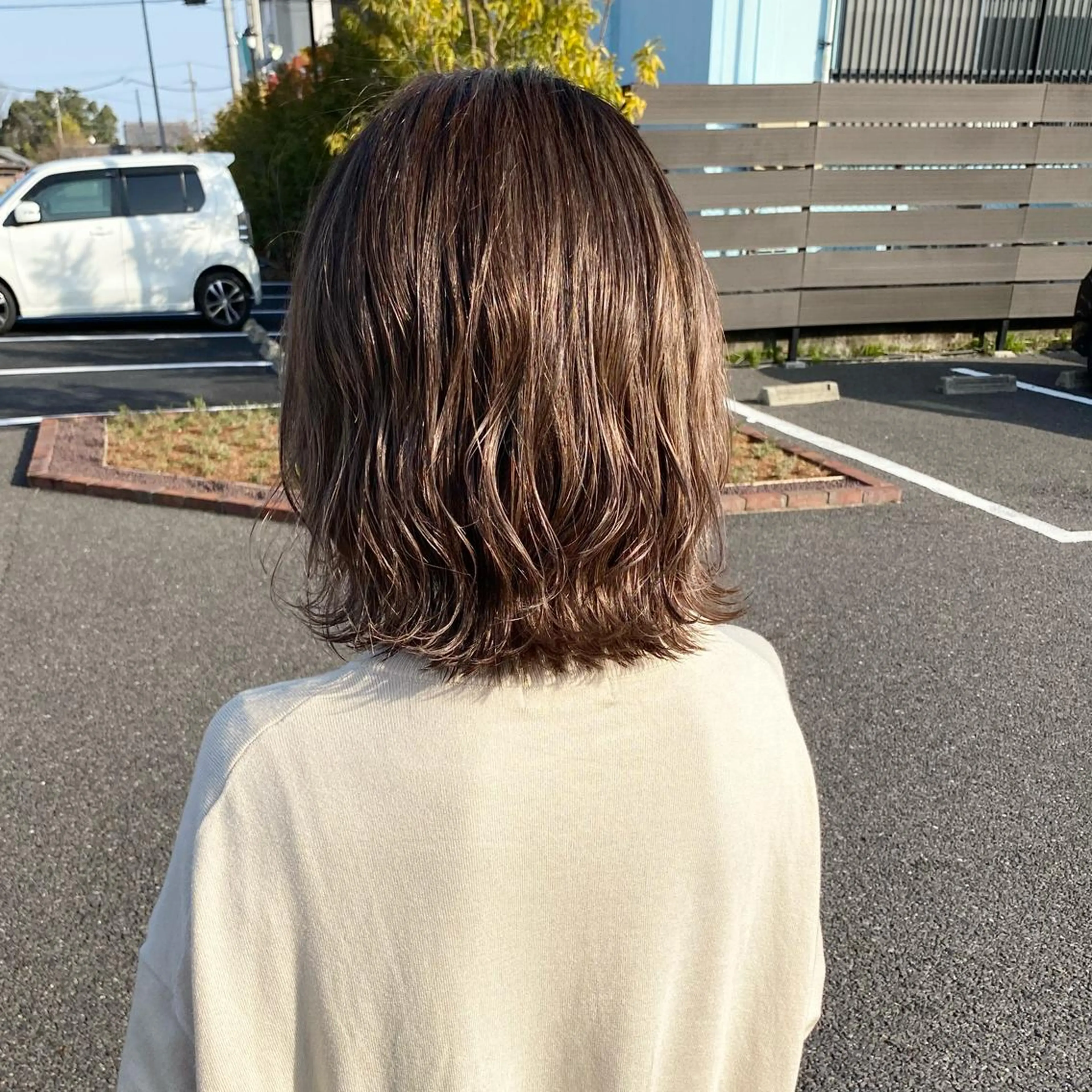 ミディアム ハイライト FURUSHO所属・山根 賢樹のヘアスタイル