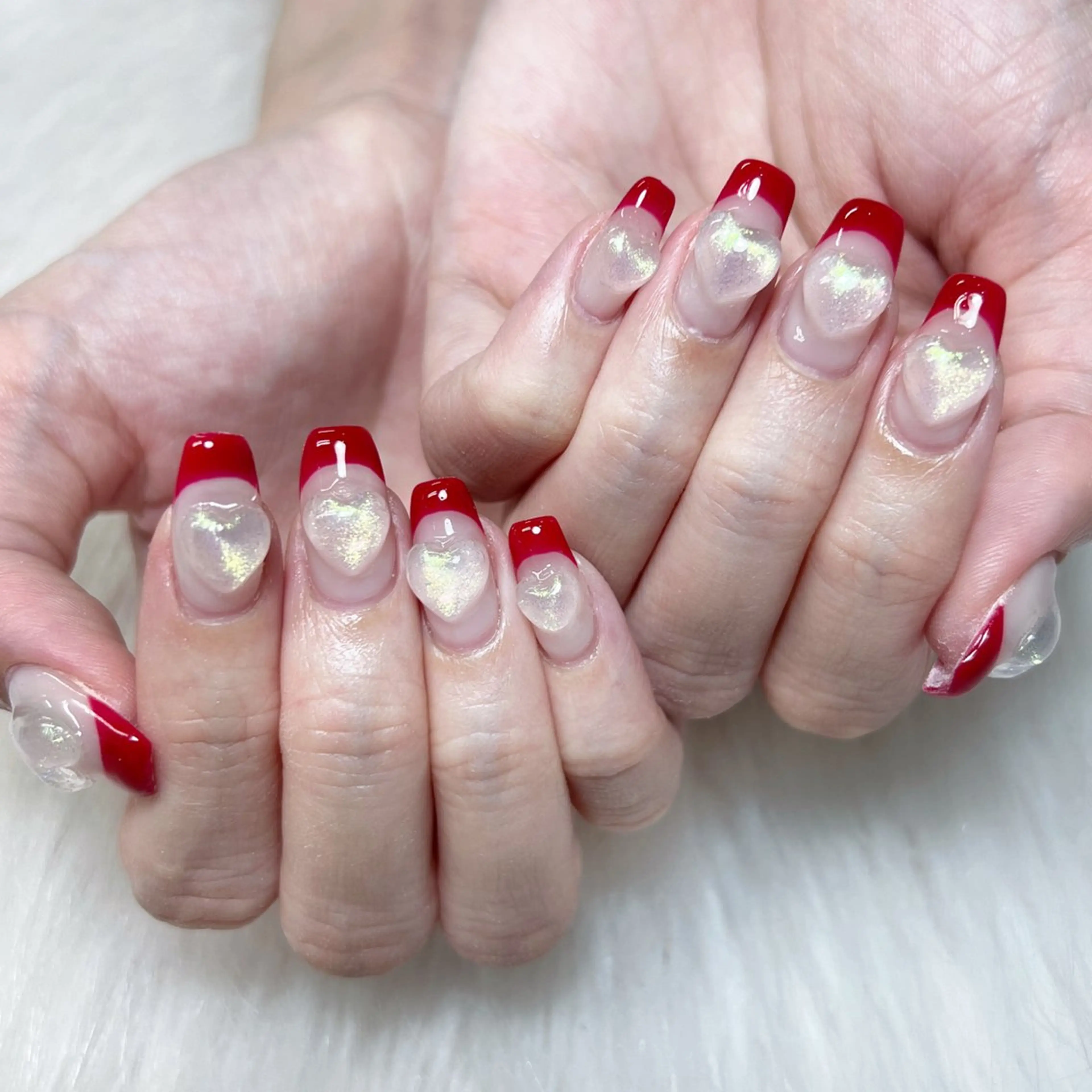 メンズ ネイル メンズ韓国風 アートネイル オーロラネイル ガーリー キラキラネイル ハンドネイル Nail salon 木にいるのネイルデザイン