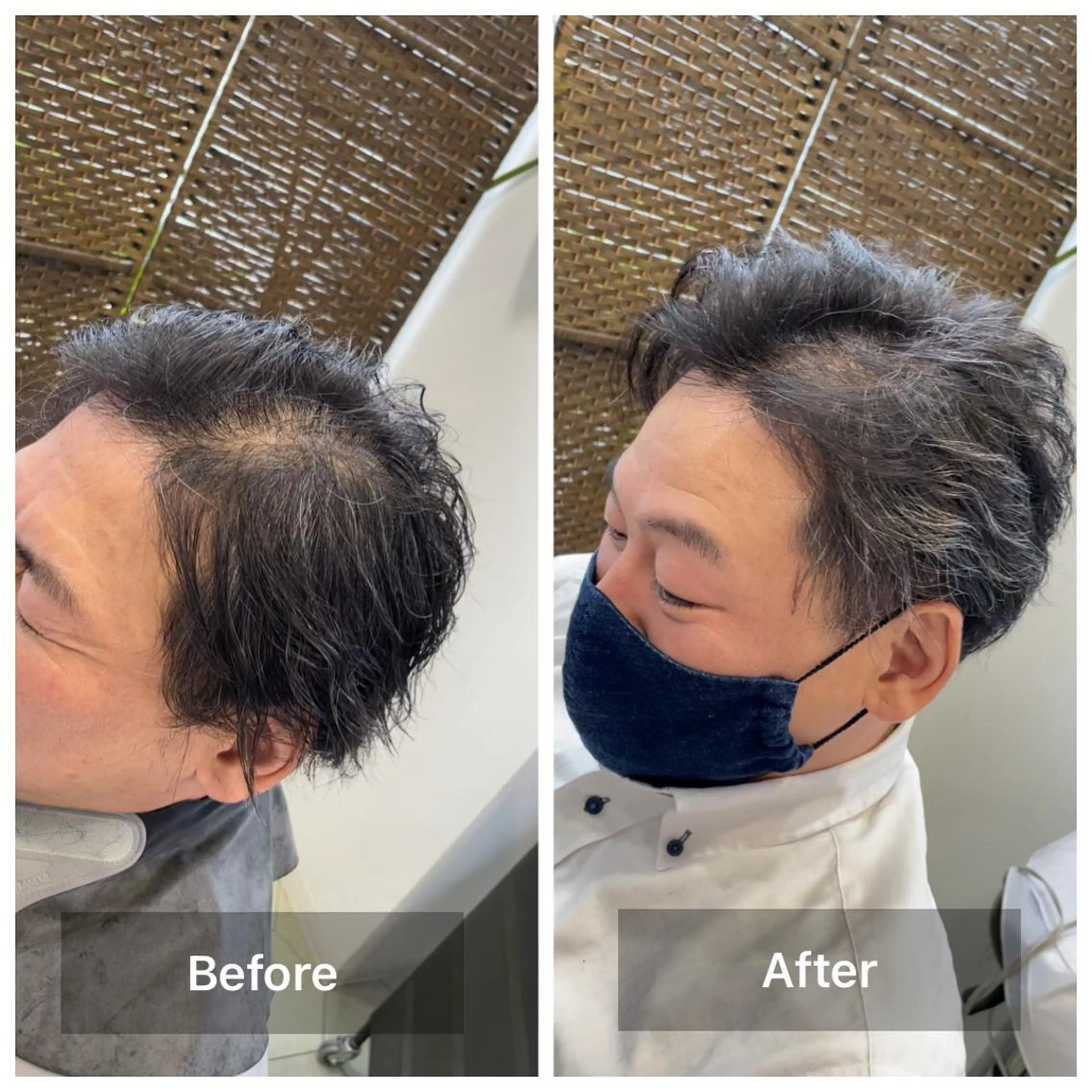 ショート パーマ メンズ メンズパーマ メンズツイストパーマ ツイストパーマ カット パーマ ヘアセット share salon　SCENA所属・堤太志 メンズパーマ特化のヘアスタイル